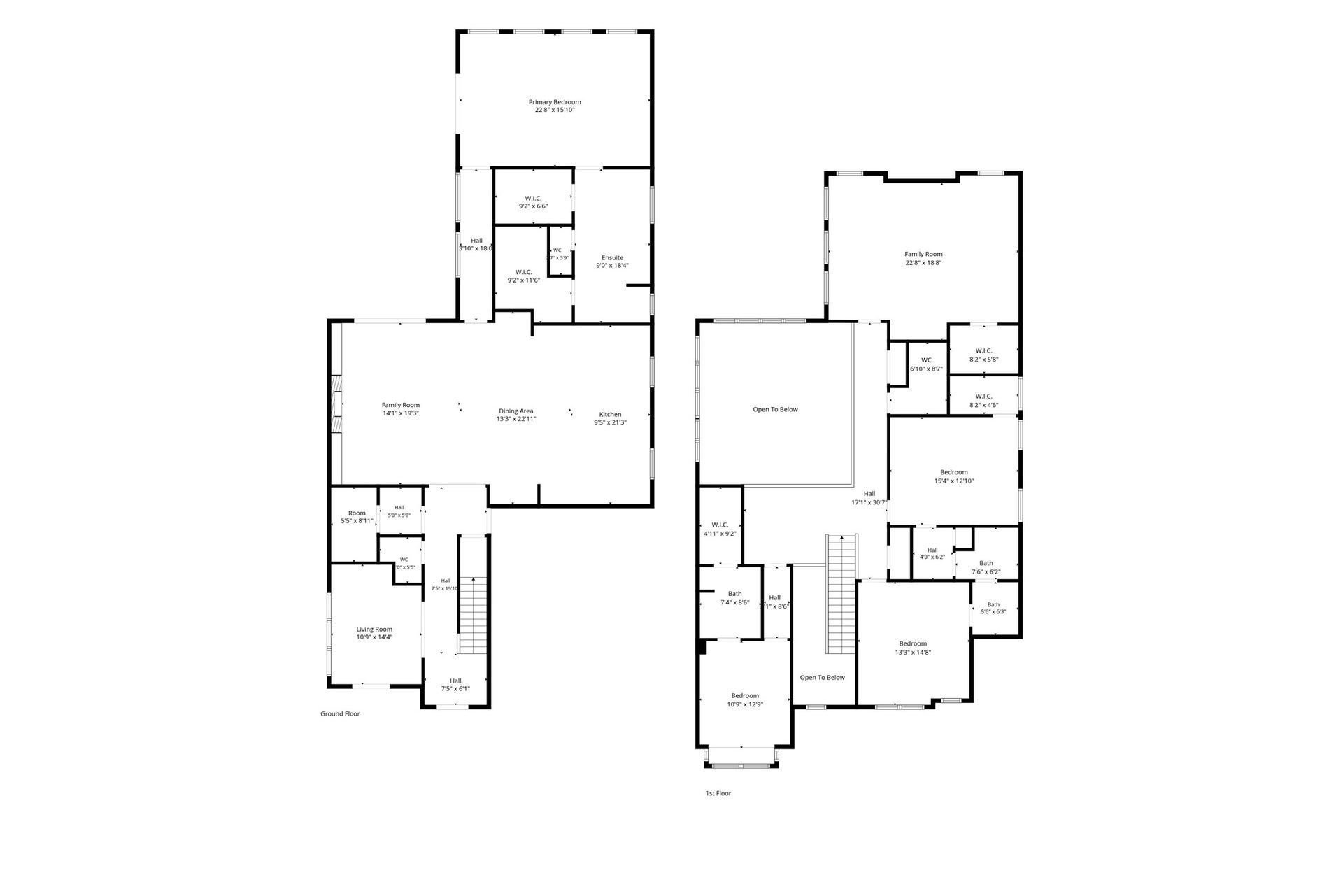 2 story floorplan