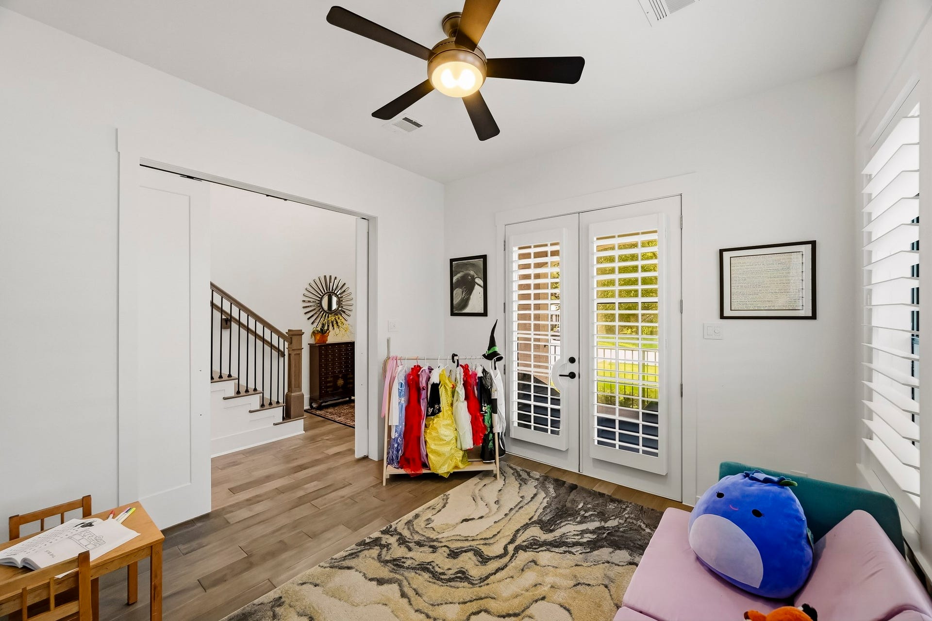 Beautiful shutters with impressive natural light.