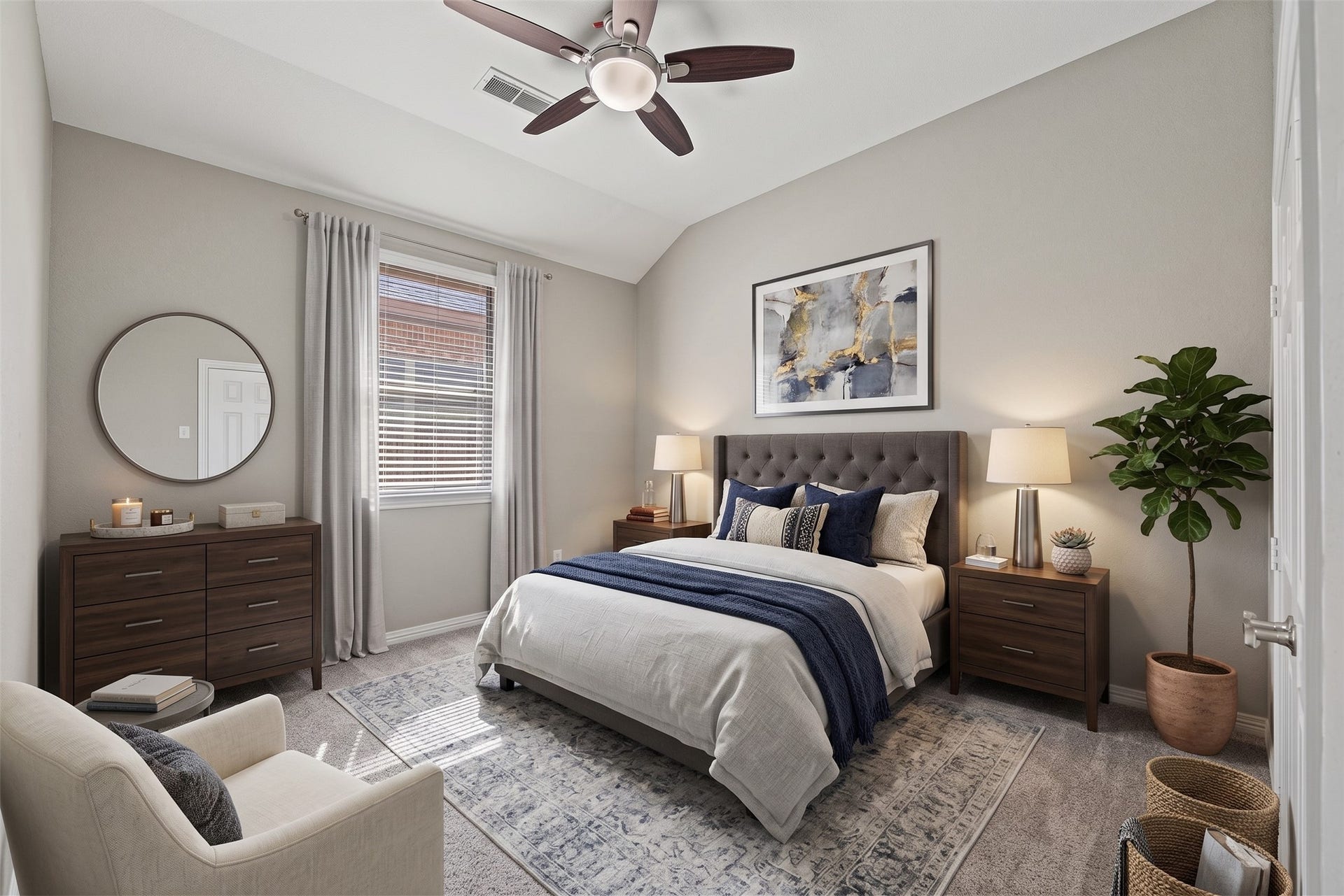 6723 Sotoria Lane, Sugar Land, TX 77479 Guest bedroom, 4rd bedroom virtual staged