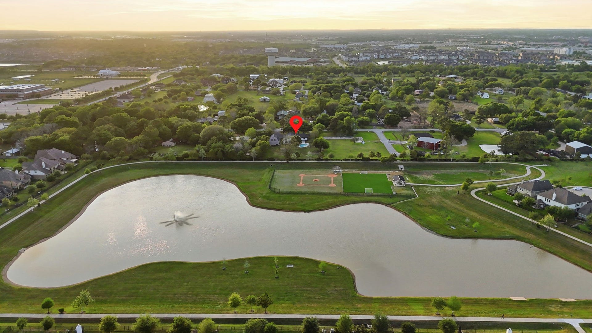1011 Sycamore Road, Richmond, TX 77469 Lake behind the property