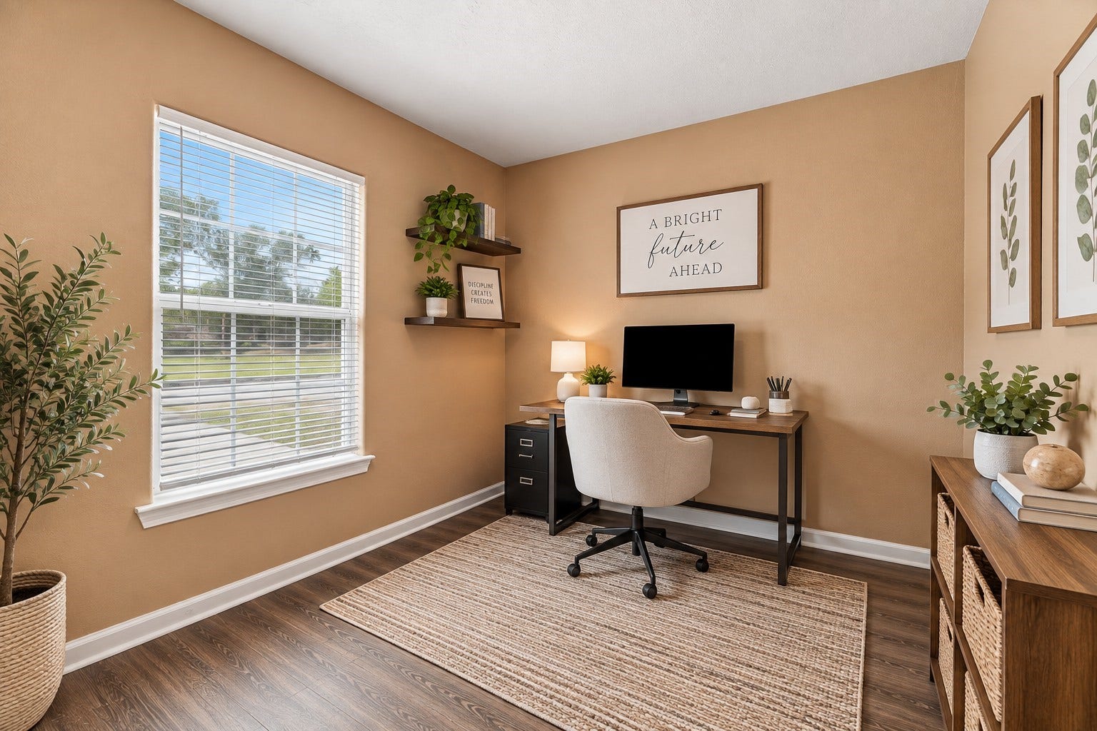 Filled with natural light from a large window, this versatile room is ready to become a bedroom, home office, or creative studio, whatever fits your lifestyle.