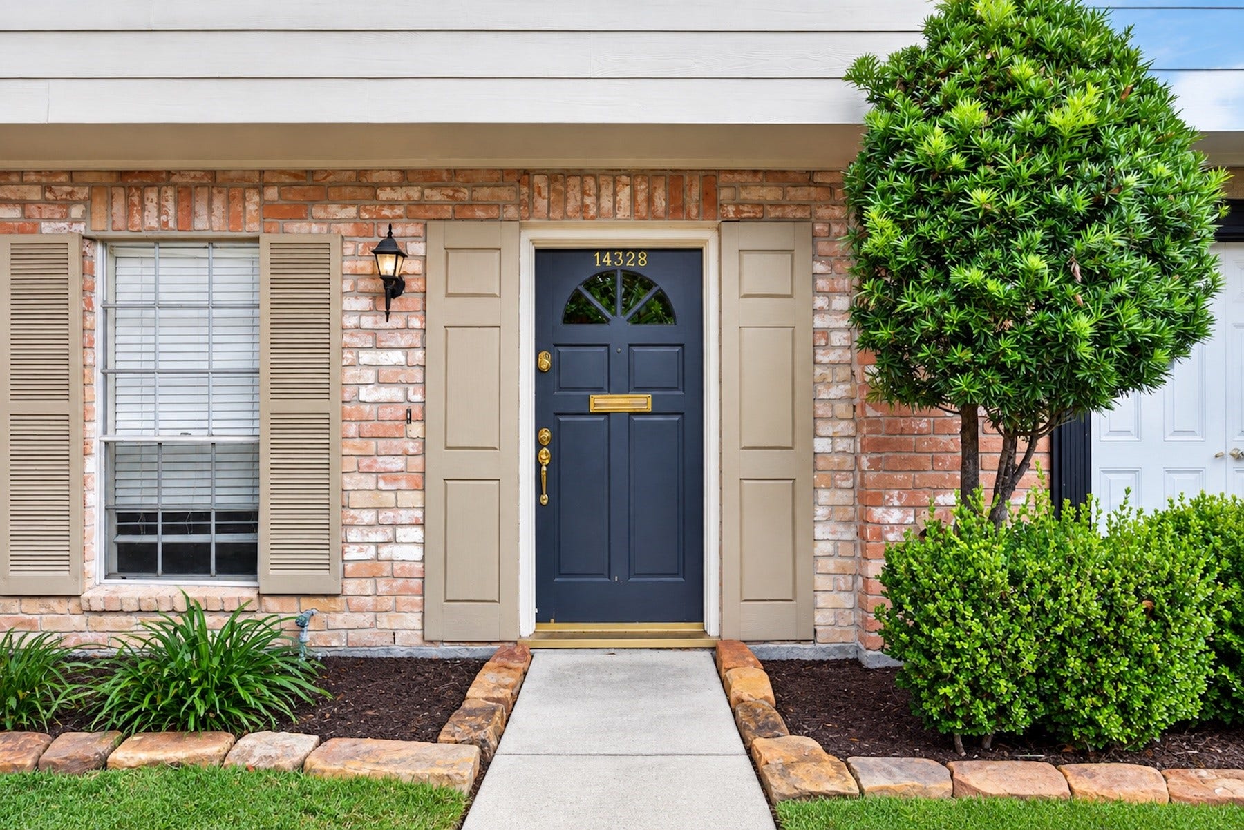 Classic front entry to greet your guests.
