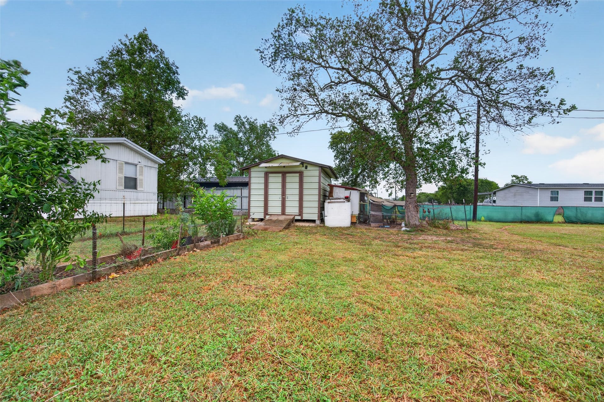 Backyard storage shed offers handy extra space for tools and equipment