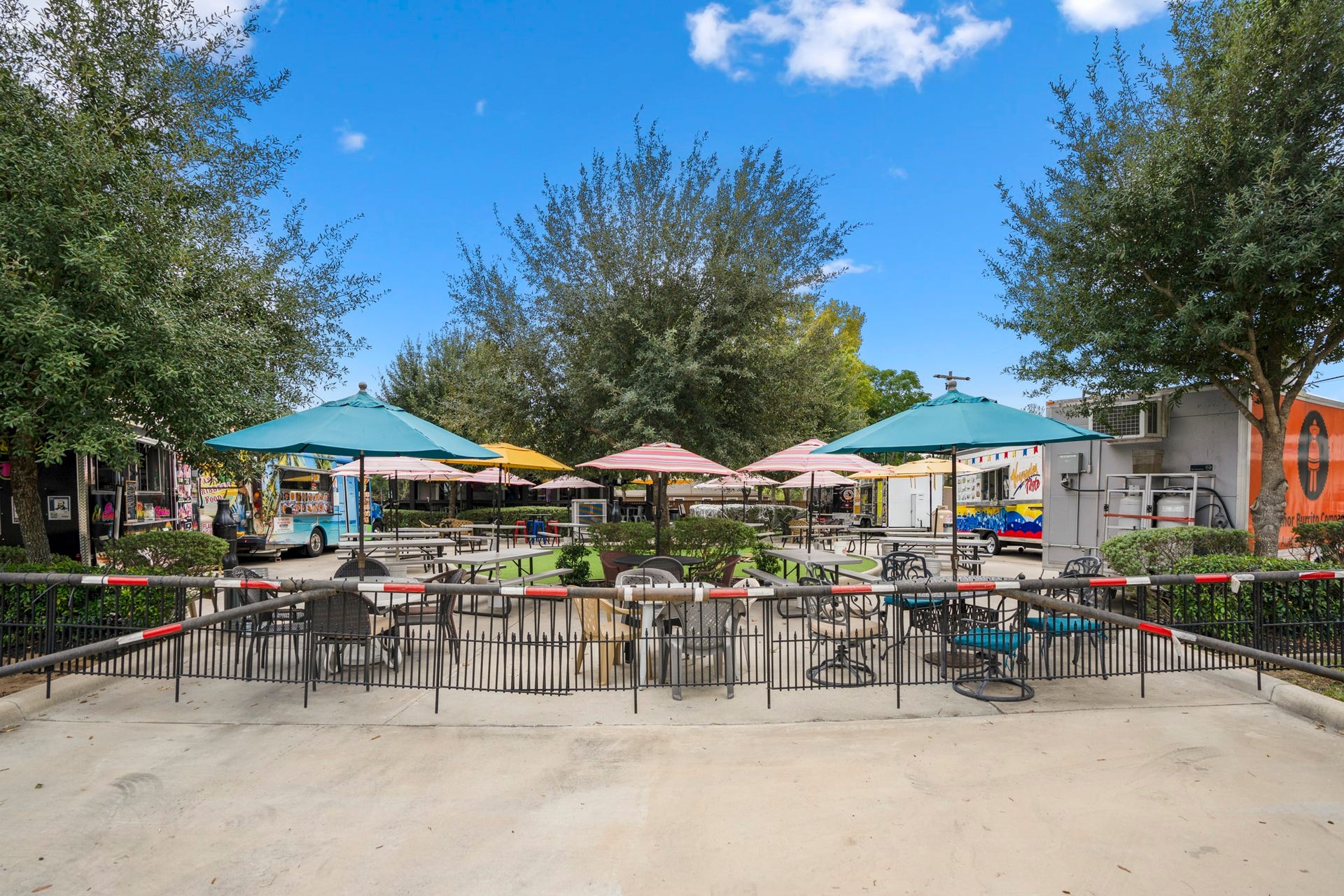306 Foster Street, Tomball, TX 77375 Here's a look at the large outdoor seating area and the several food trucks located at 403 EATS!