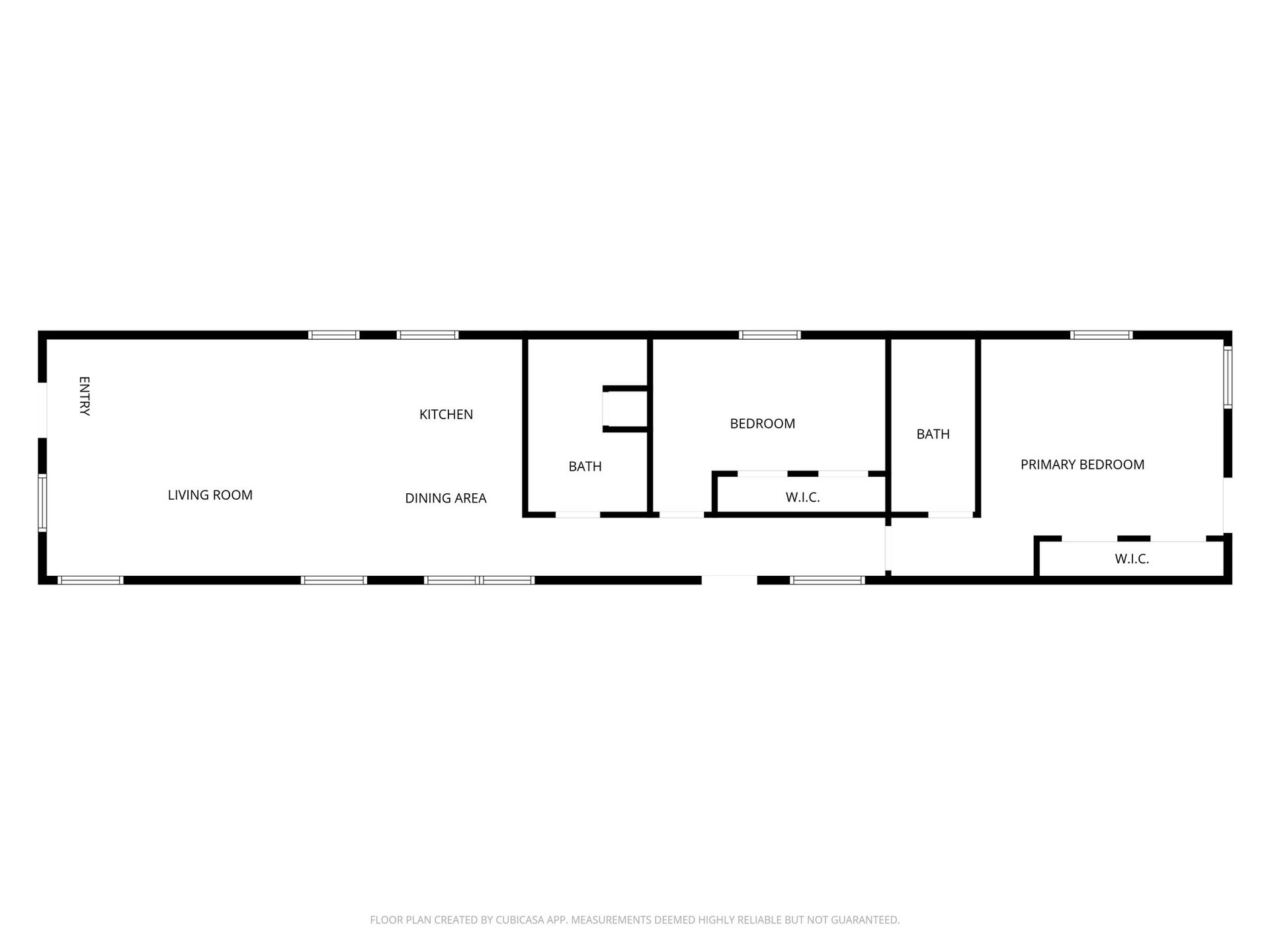 306 Foster Street, Tomball, TX 77375 See how every square foot comes together at 306 Foster Street! The floor plan shows an open living, dining & kitchen area up front, a secondary bedroom and full bath along the hall, plus the primary bedroom with its own bath and walk-in closet at the back of the home.