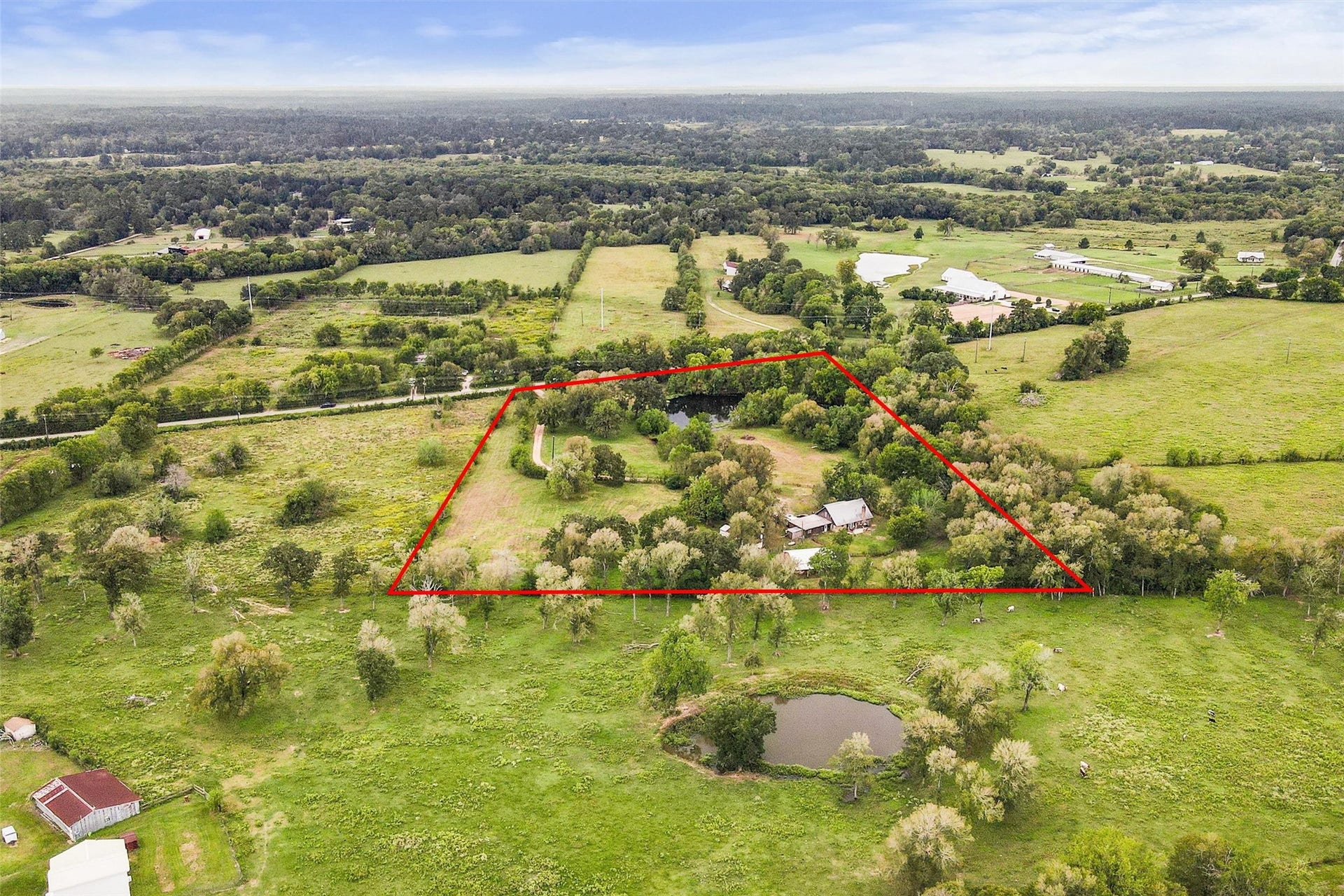 26962 Old Highway 105 W, Montgomery, TX 77316 Aerial view of the property