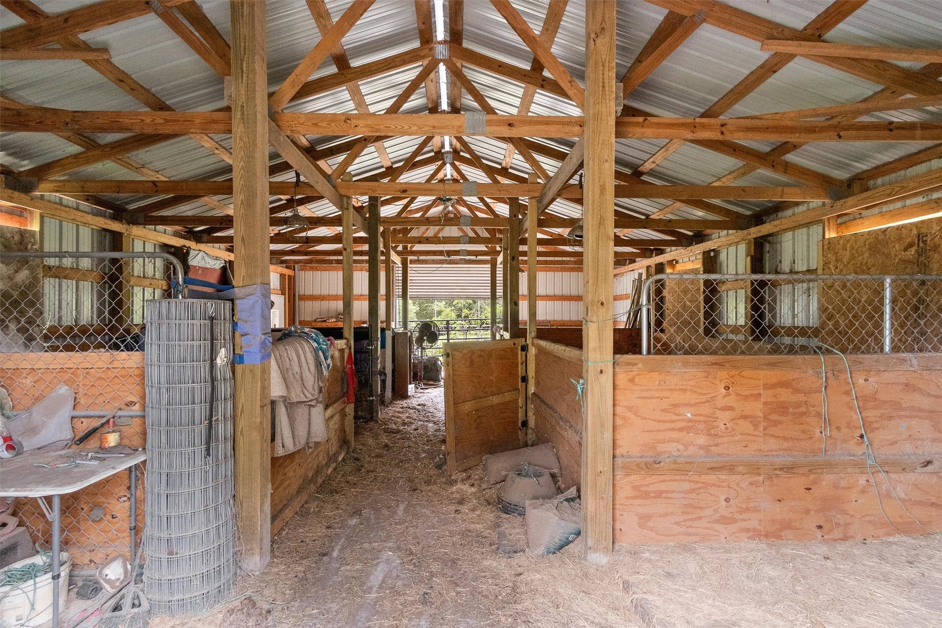 26962 Old Highway 105 W, Montgomery, TX 77316 Interior of the barn- bring your horses, cattle, or goats