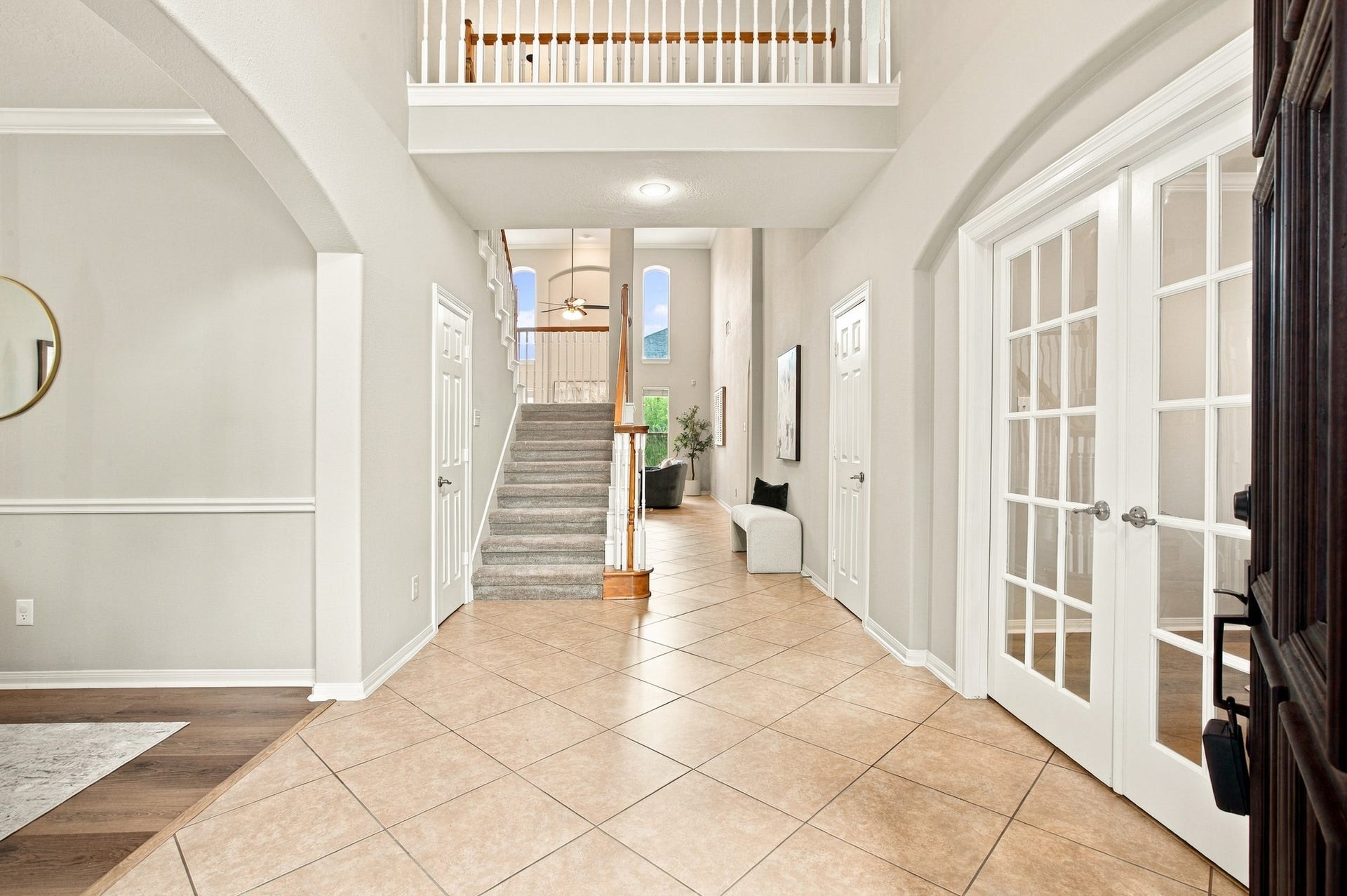 Dedicated dining room and office at the front of the home.