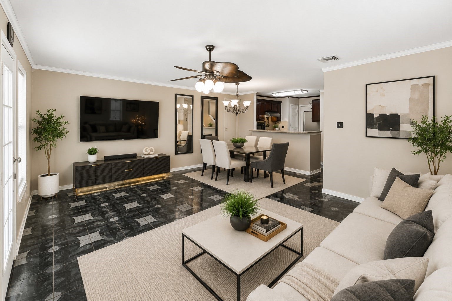 527 Solomon Lane, Brookshire, TX 77423 Virtual staging- Living room