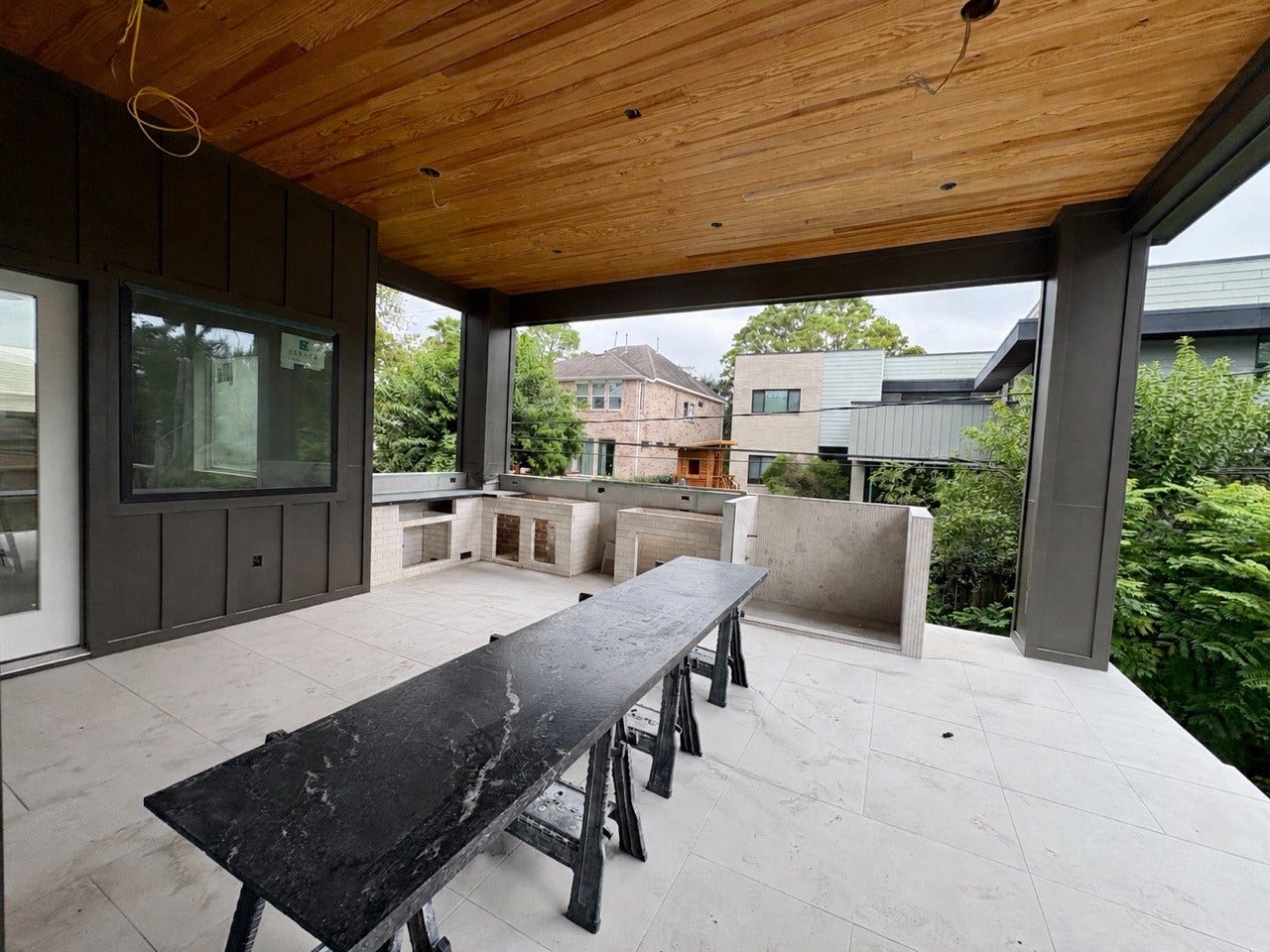4918 Wigton Drive, Houston, TX 77096 Covered Patio and Summer Kitchen.