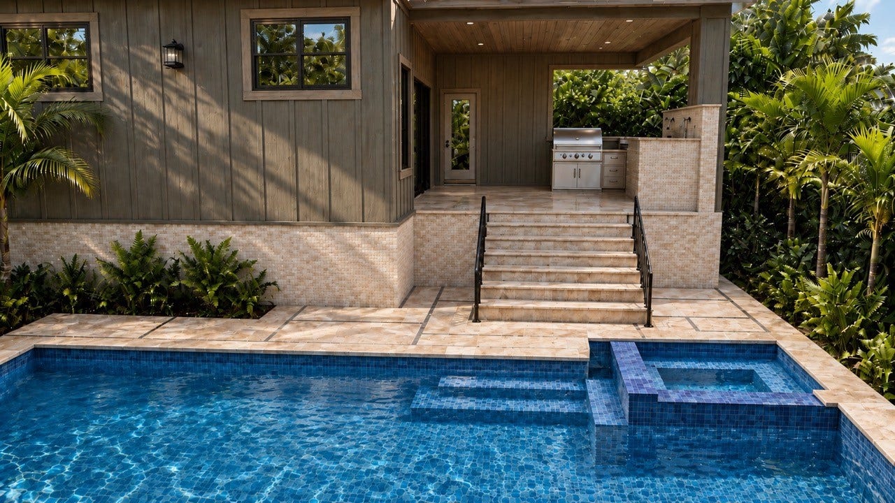 4918 Wigton Drive, Houston, TX 77096 Estimated Completion Date of 11/30/2026. This is a virtual rendering only. Design and finishes are subject to change. Actual design and finishes are confirmed upon walkthrough of the home. Pool not included, pricing and design available upon request.