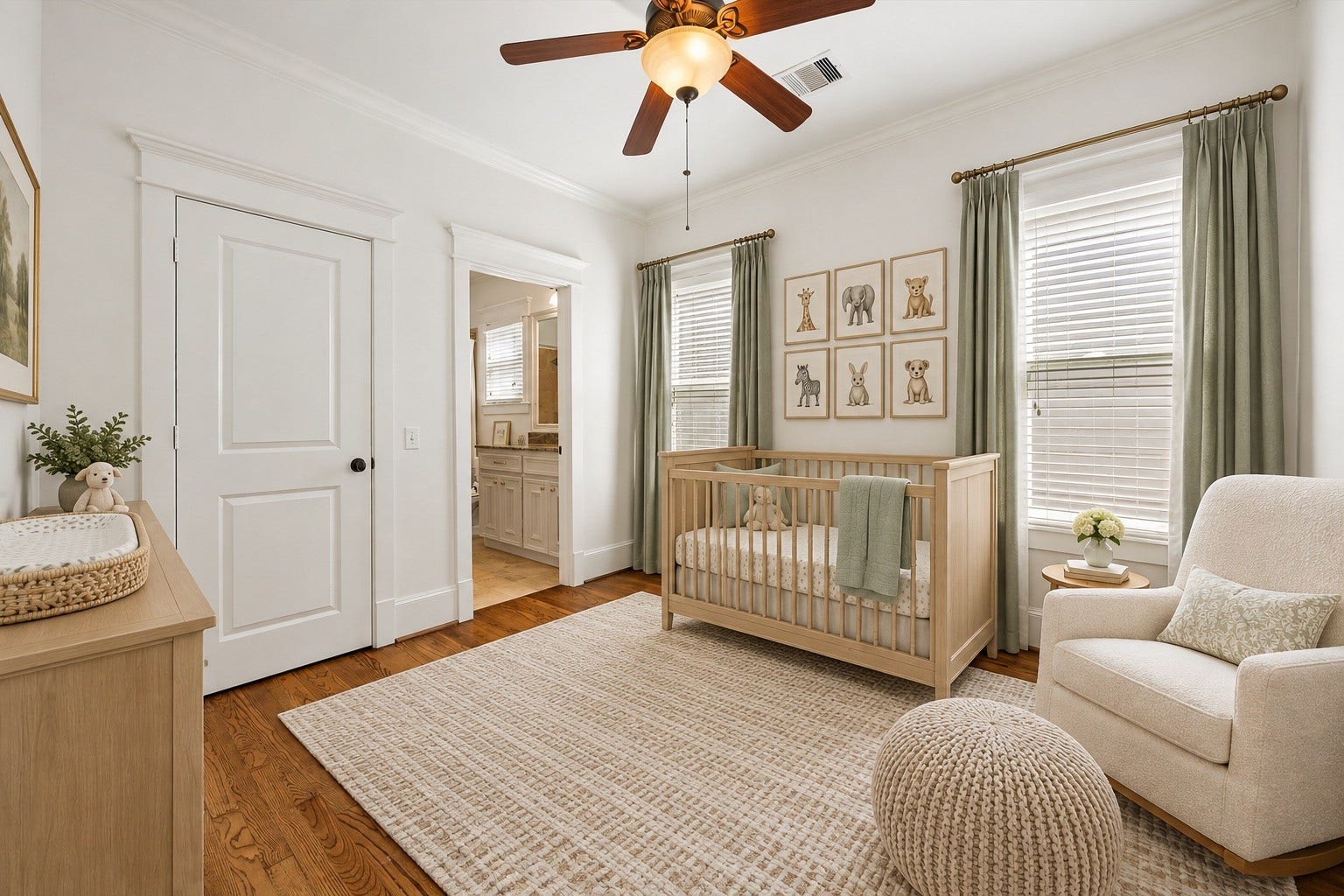 316 Aurora Street, Houston, TX 77008 *Virtually staged* Middle secondary bedroom with walk-in closet