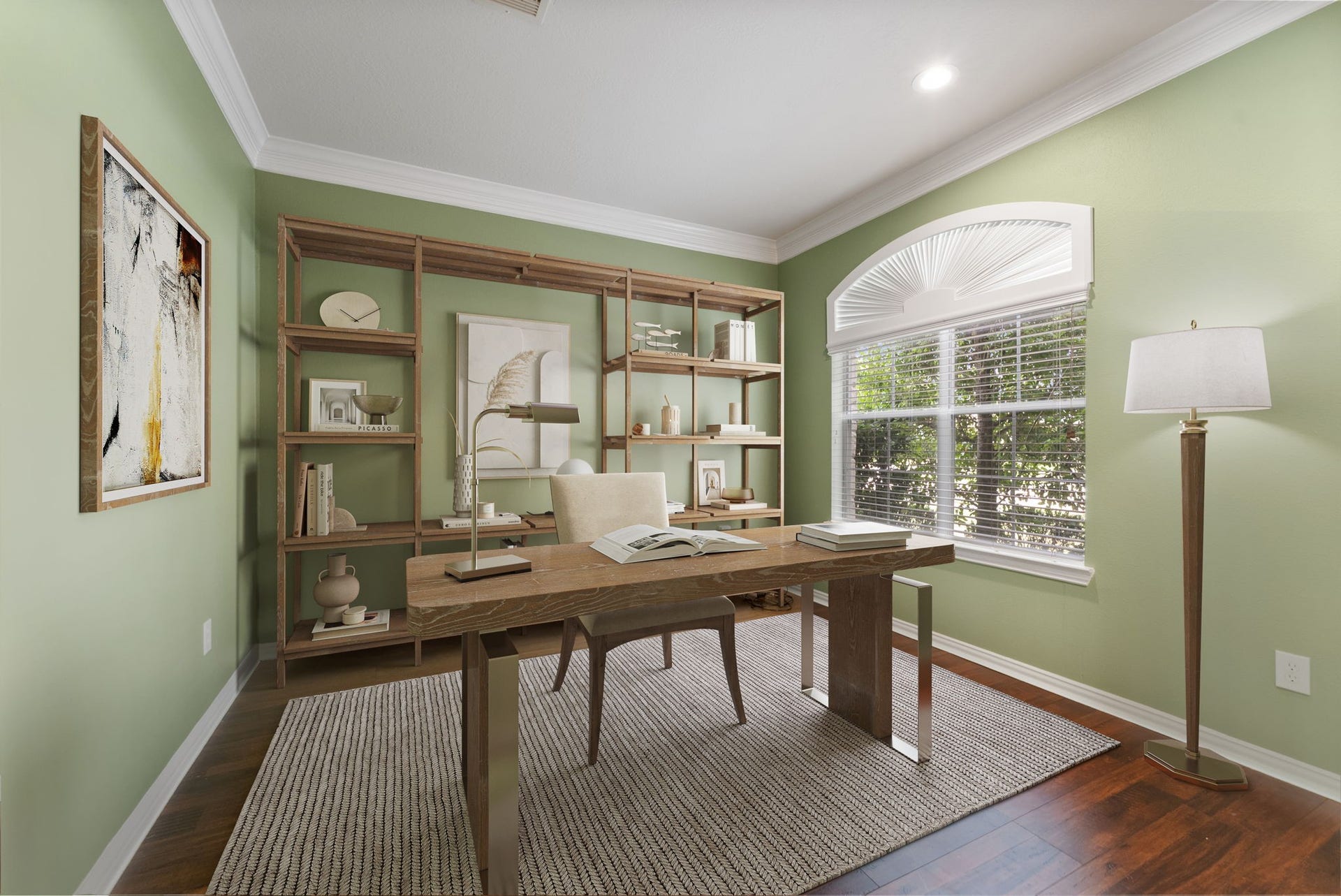 19415 Sorrell Ridge Drive, Spring, TX 77388 Functional and beautifully painted study could also serve as formal living.