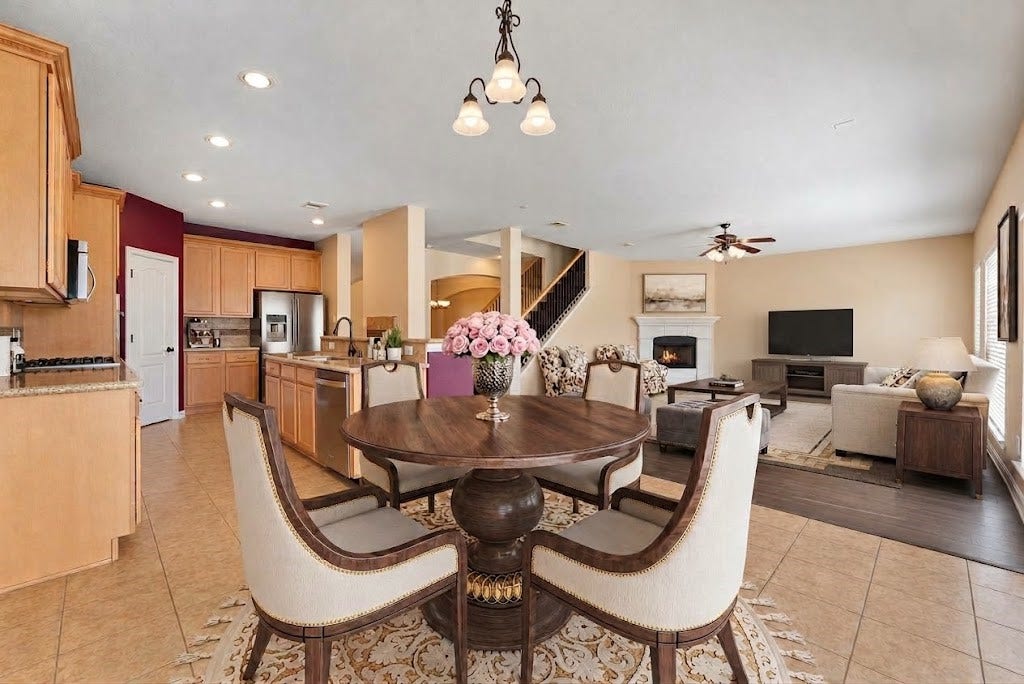 19415 Sorrell Ridge Drive, Spring, TX 77388 The breakfast room right off of the kitchen is perfect for casual dining.