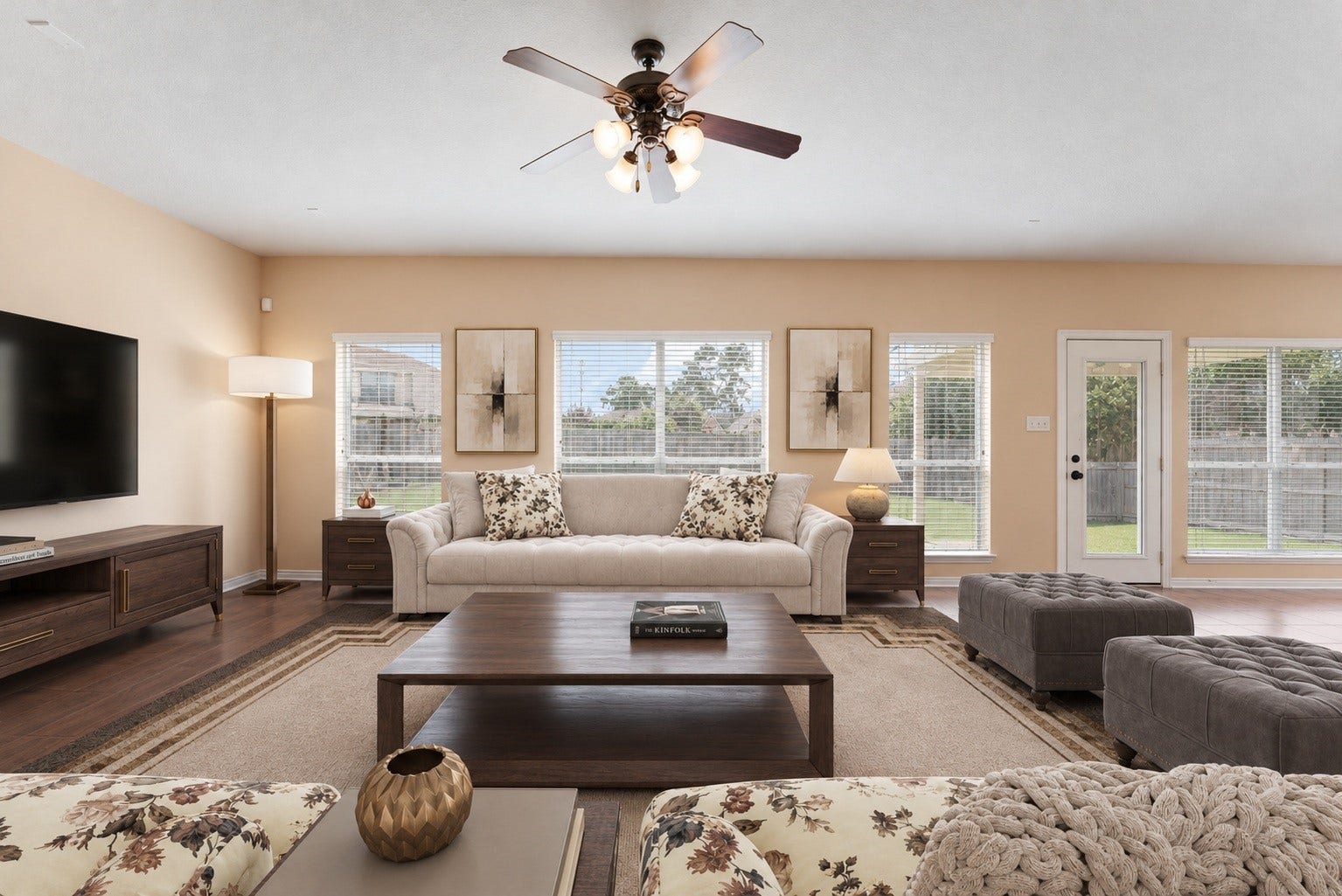 19415 Sorrell Ridge Drive, Spring, TX 77388 So much space for family and friends, and gorgeous views of the private backyard.