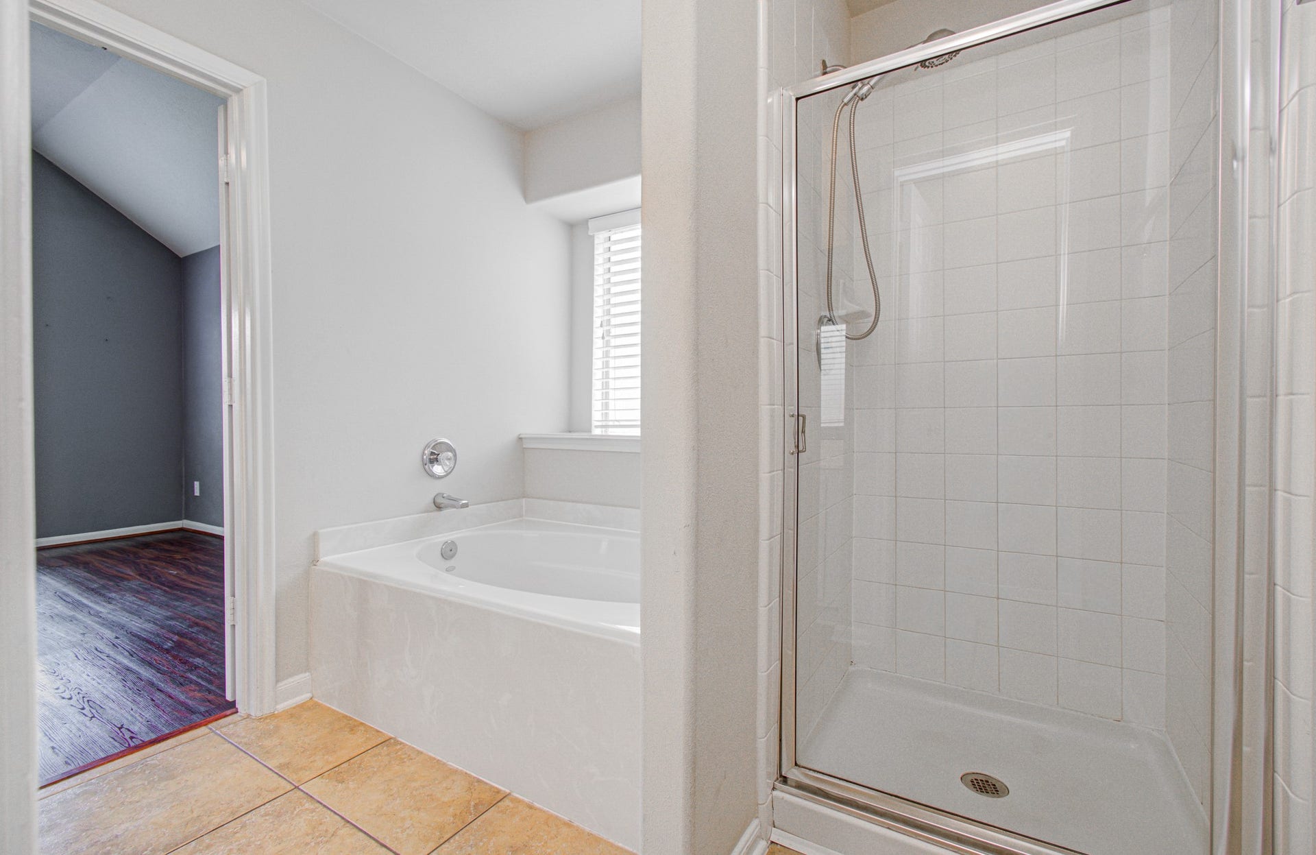 12808 Brook Arbor Court, Pearland, TX 77584 Soaking tub and a separate walk-in shower