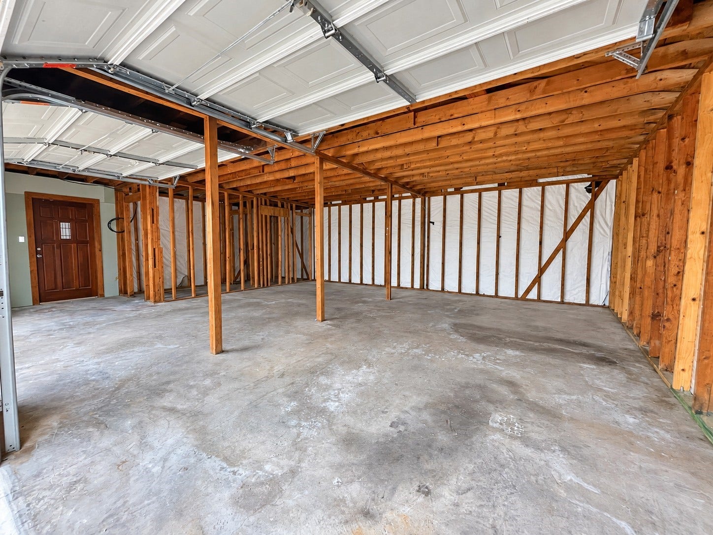 Unfinished garage
