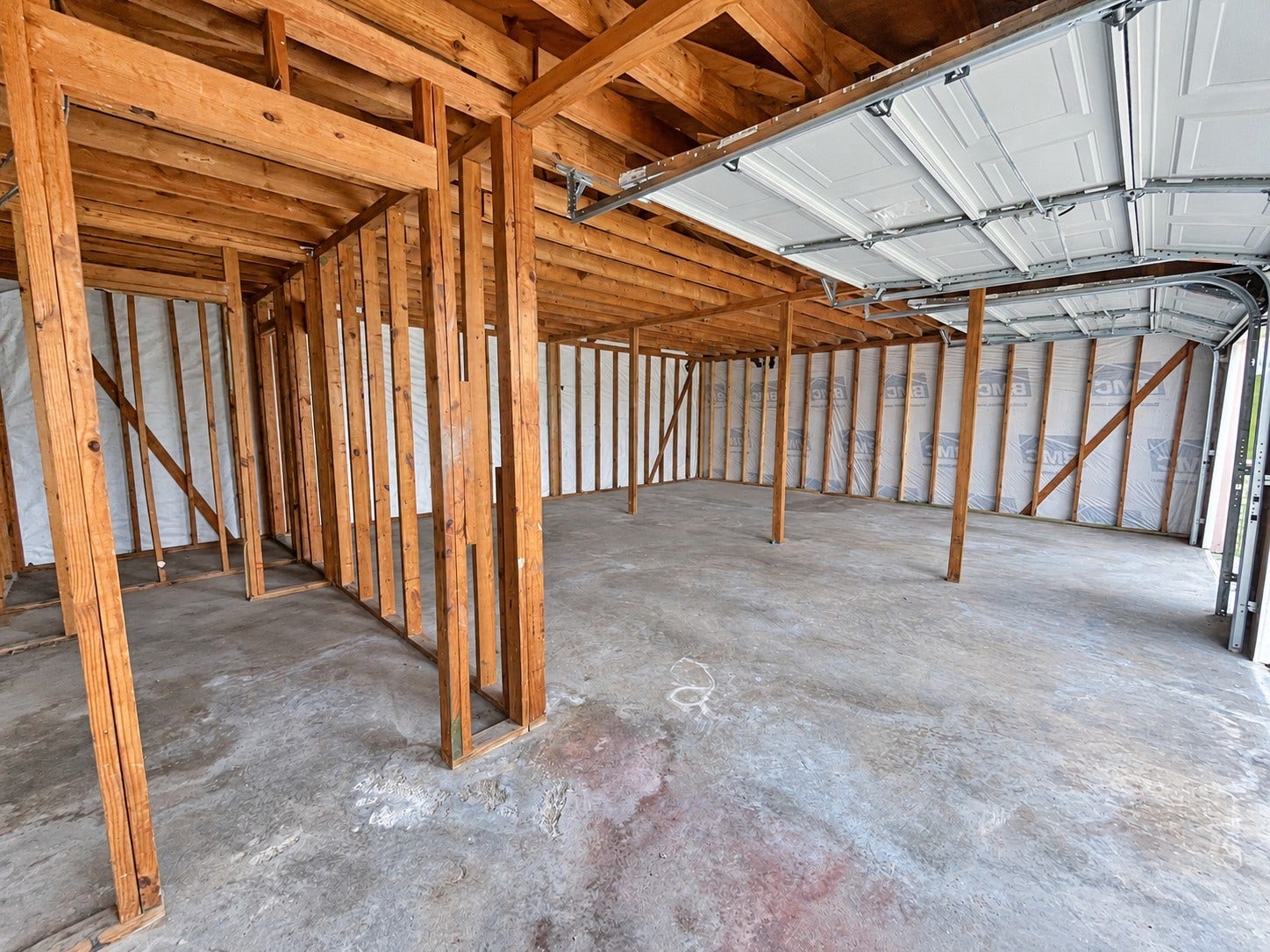 Unfinished garage