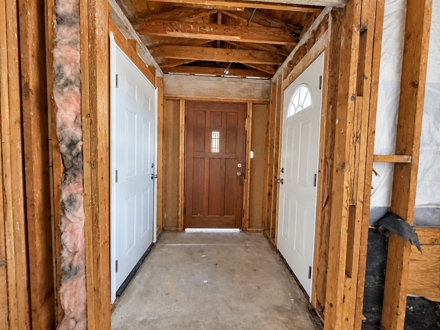Entrance to Unfinished duplex