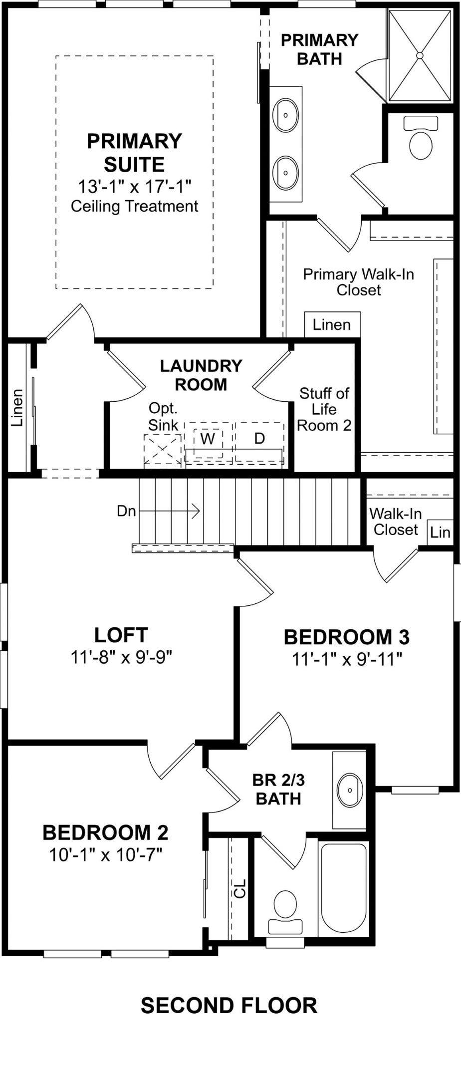 4504 Leon Meadow Lane, Houston, TX 77048 The Marietta floor plan by K. Hovnanian Homes. 2nd Floor shown. *Prices, plans, dimensions, features, specifications, materials, and availability of homes or communities are subject to change without notice or obligation.