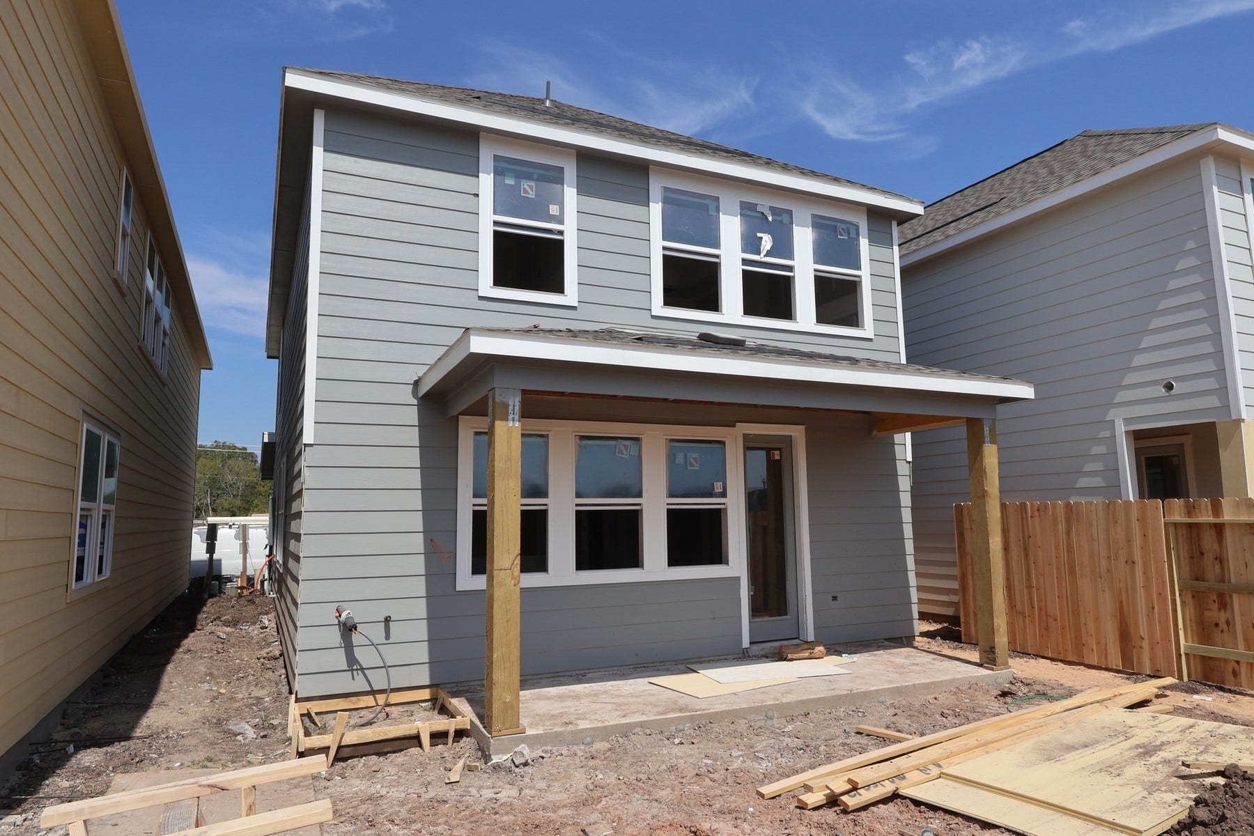 4504 Leon Meadow Lane, Houston, TX 77048 Backyard with covered patio - still under construction!