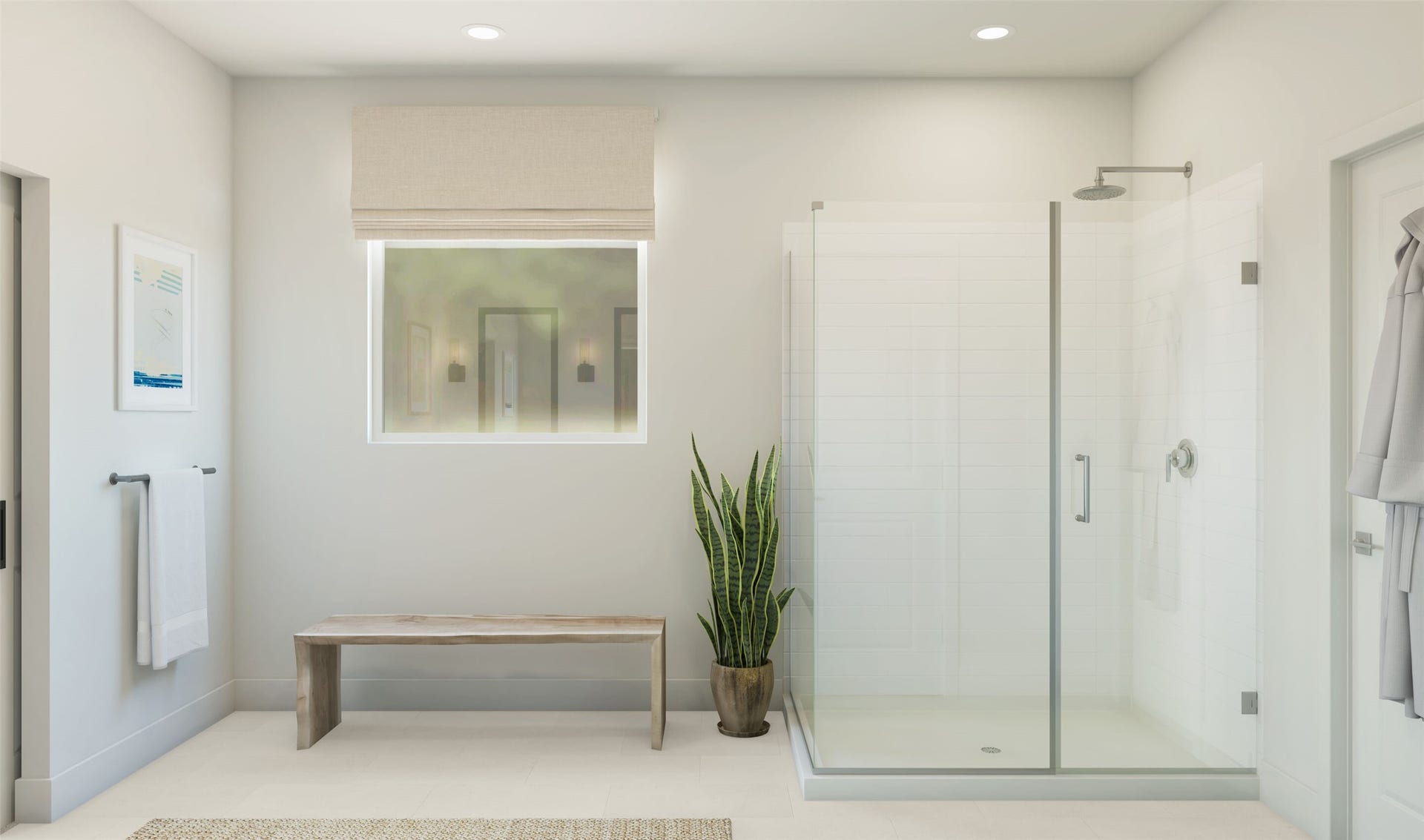 4504 Leon Meadow Lane, Houston, TX 77048 Serene primary bath (*Artist rendering used for illustration purposes only. Colors/finishes may differ from the ones currently selected in the home.)