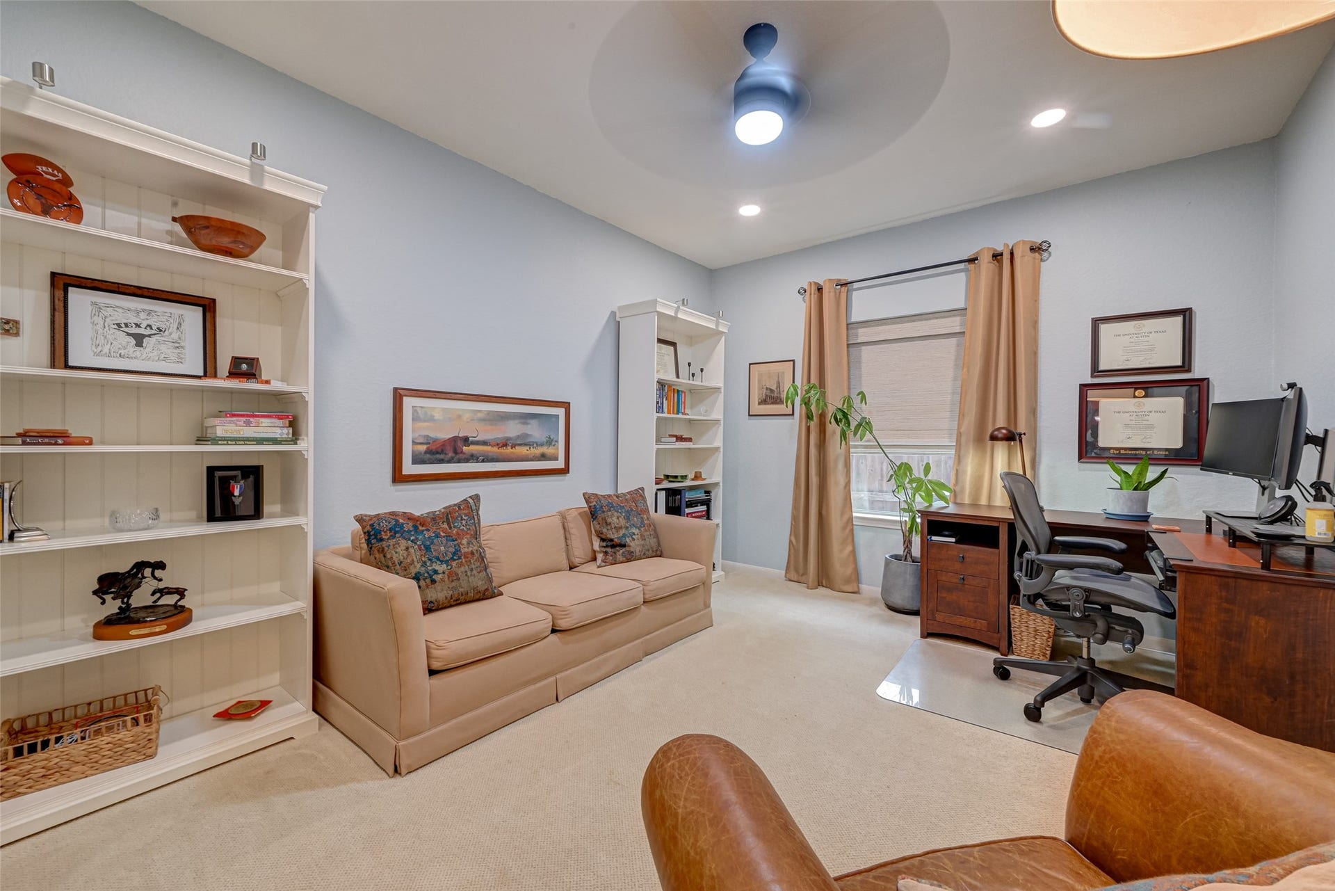 7707 Stone Arbor Drive, Sugar Land, TX 77479 Heres another example of just how versatile this floorplan can be! While currently used as a Study, this generously sized room could easily transition into a 1st-floor guest bedroom when needed. With a full bathroom and closet nearby, it offers an especially convenient option for overnight guests who may preferor needto avoid navigating the stairs. Today its a home office; tomorrow, it can adapt right along with you.