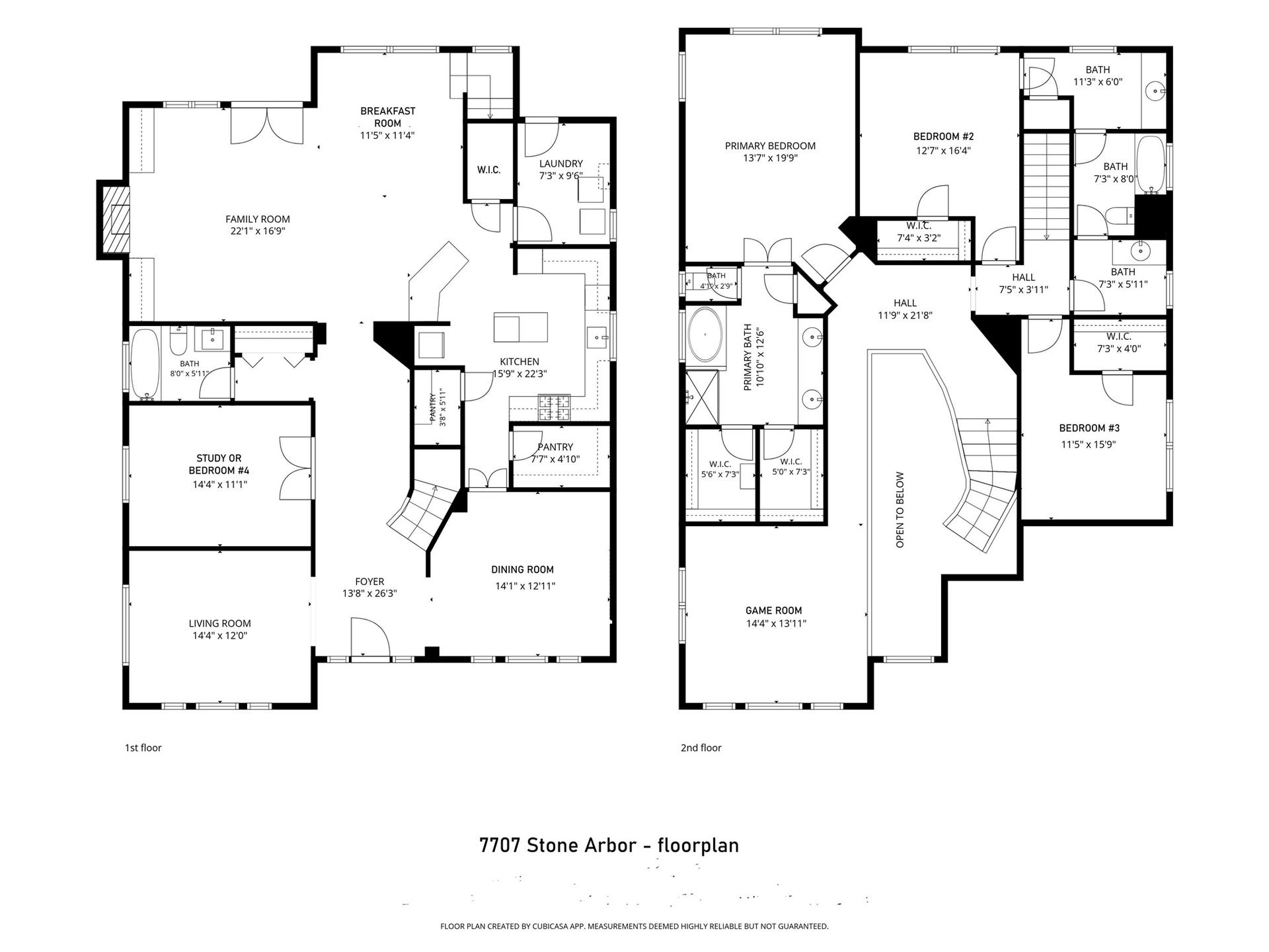 7707 Stone Arbor Drive, Sugar Land, TX 77479 7707 Stone Arbor - floorplan