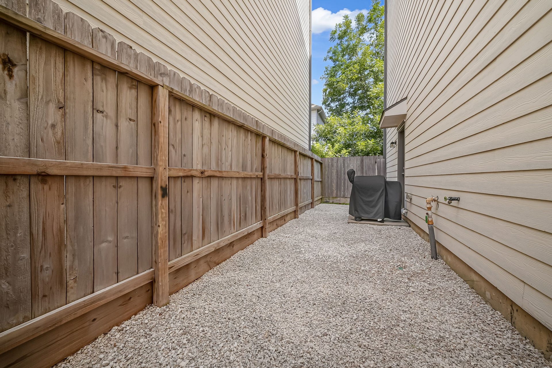 5916 Petty Street, #A, Houston, TX 77007 Private, easy-care outdoor space designed for minimal upkeep.