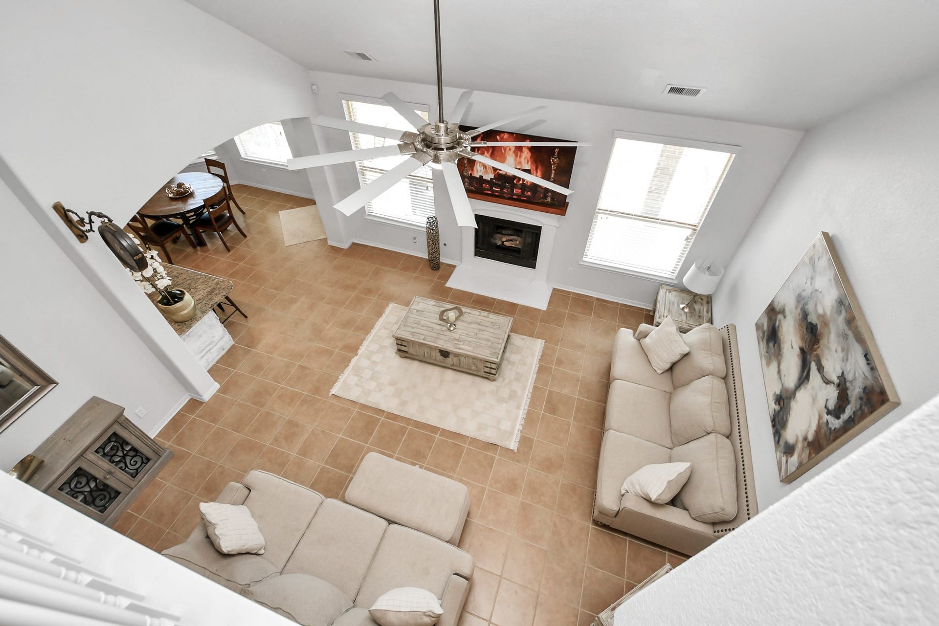 8519 E Windhaven Terrace Trail, Cypress, TX 77433 living room