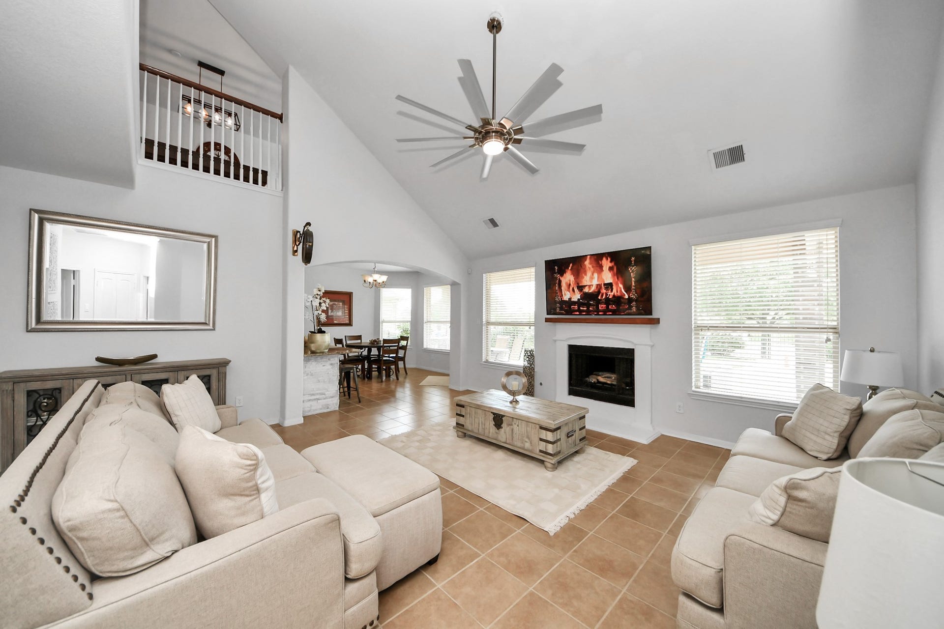 8519 E Windhaven Terrace Trail, Cypress, TX 77433 living room