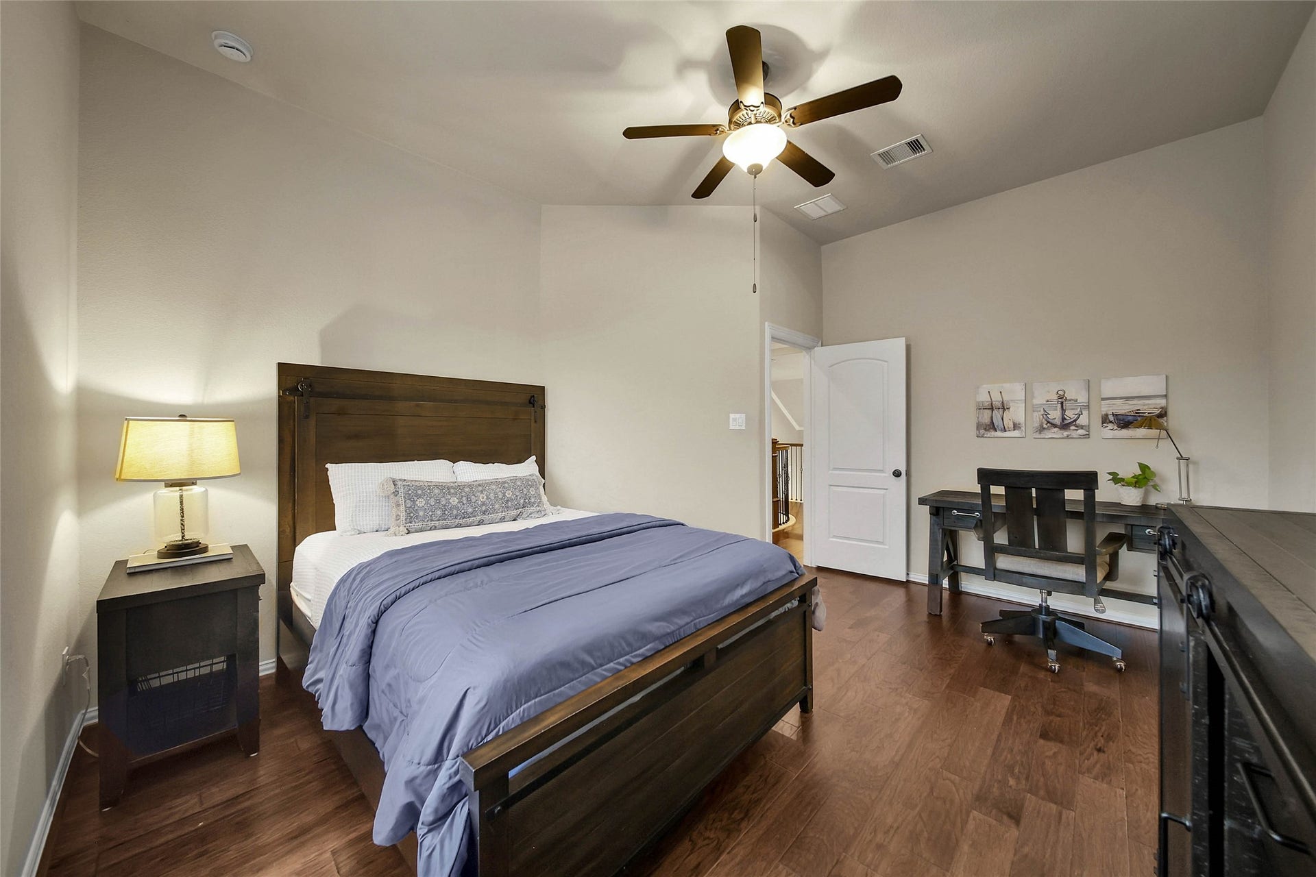 5318 Briarcliff Lane, Fulshear, TX 77441 Each bedroom offers generous space for a bed, dresser, desk, and more, plus the added bonus of another walk-in closet for exceptional storage and organization