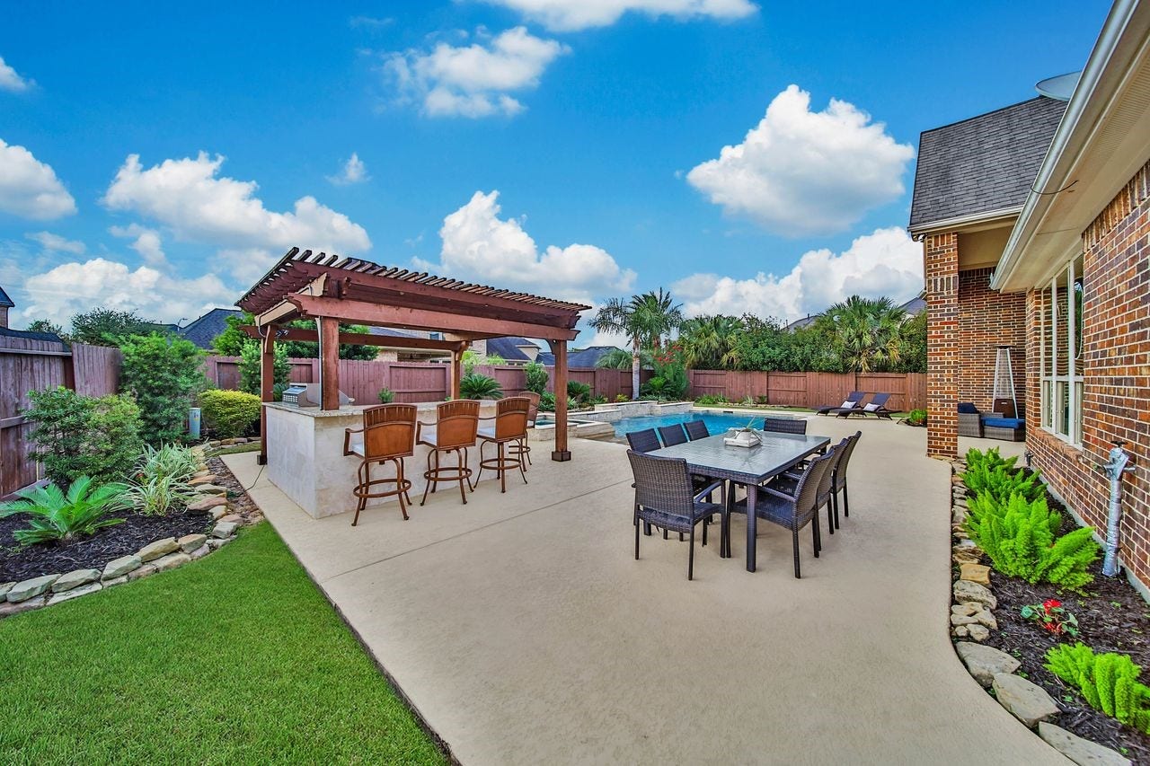 5318 Briarcliff Lane, Fulshear, TX 77441 this backyard is an entertainers dream! Cookouts at your house!
This backyard is an entertainers dream, with the perfect setting for weekend cookouts, poolside gatherings, and making memories with family and friends!