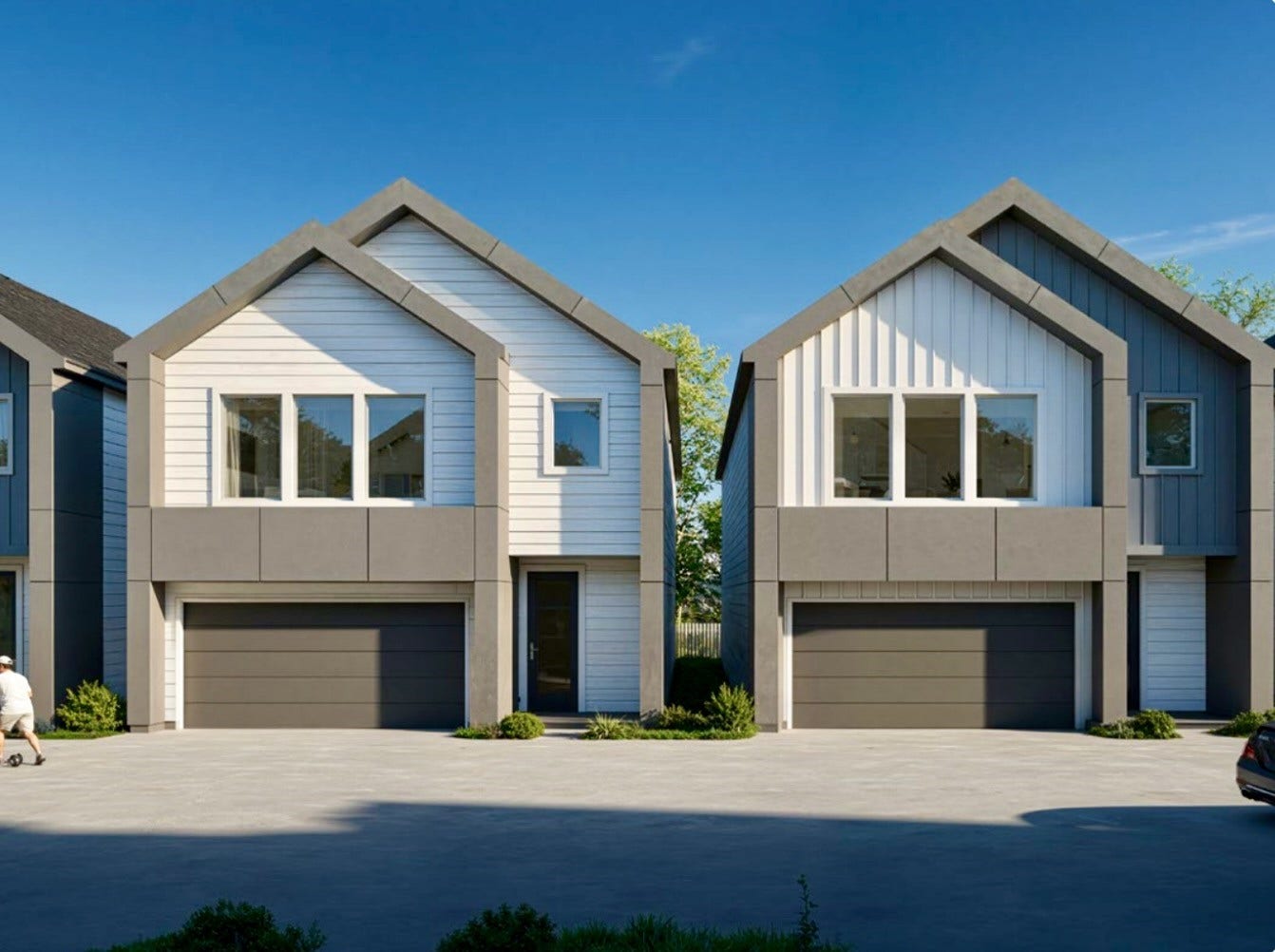 815 Elkhart Street, #A, North Houston, TX 77091 Modern Elevation
