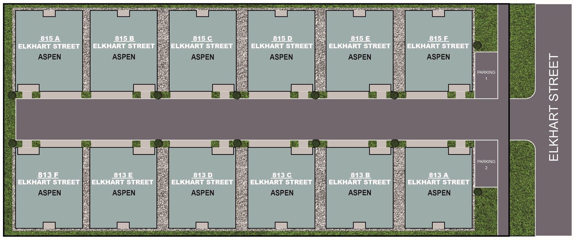 815 Elkhart Street, #A, North Houston, TX 77091 Site Plan