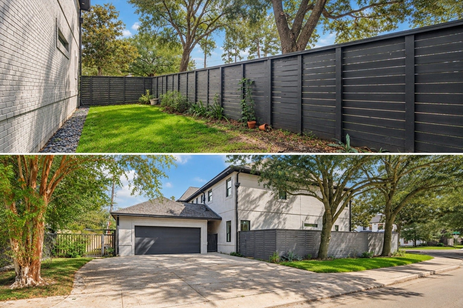 1601 Pine Chase Drive, Houston, TX 77055 Corner-lot advantage! Expansive driveway offers abundant parking alongside a private, fenced side yard