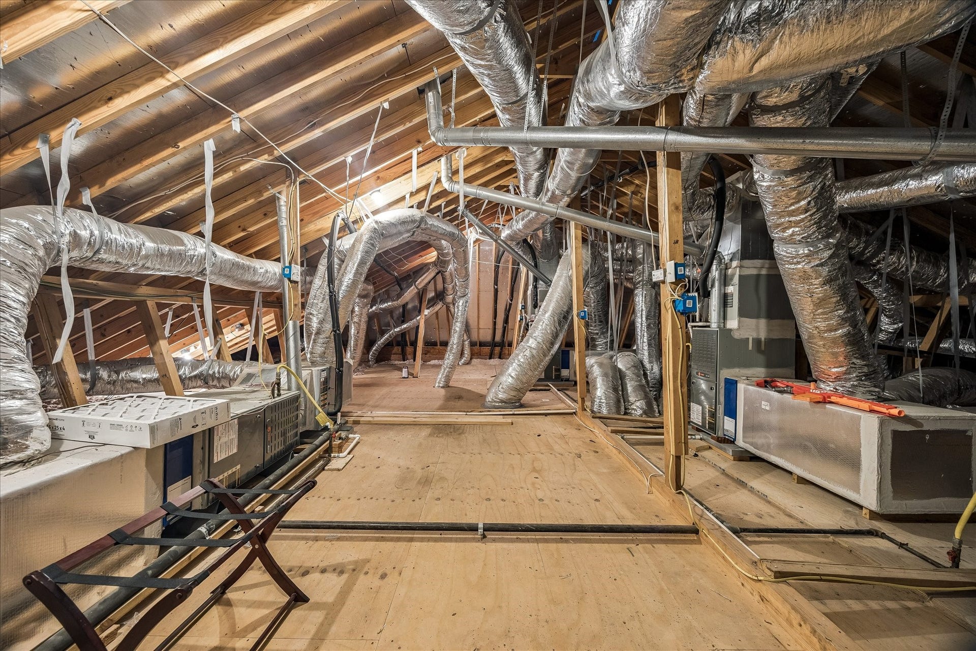 1601 Pine Chase Drive, Houston, TX 77055 Room to store it all, Spacious, fully decked attic w/ generous walkable storage space
