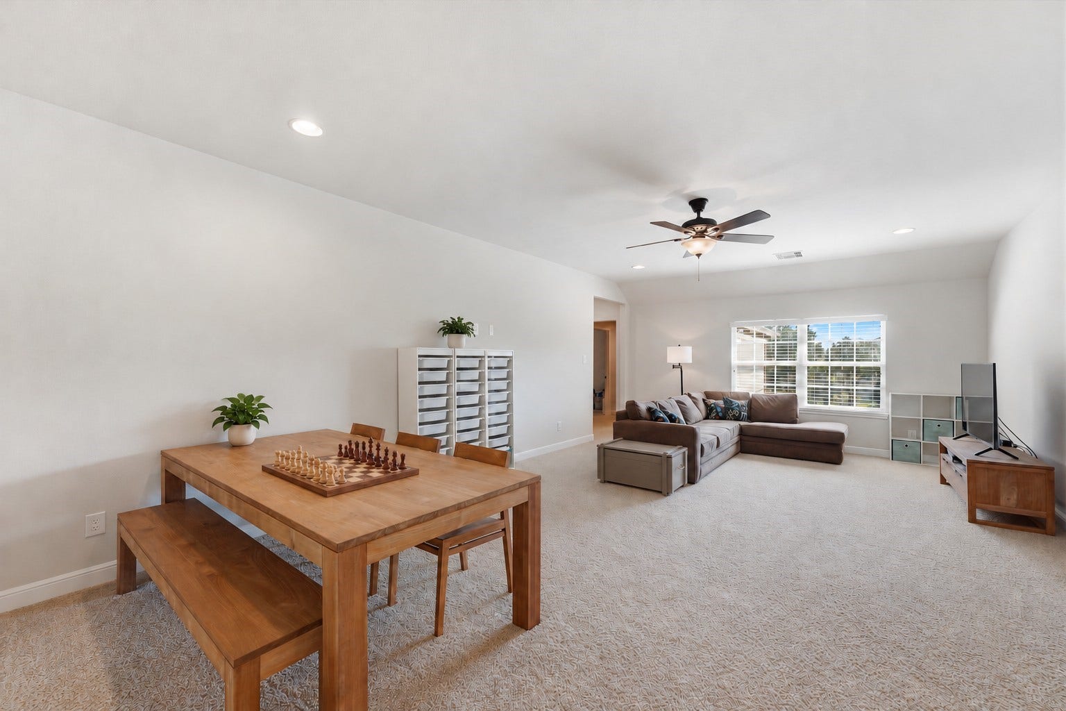 51 S Fremont Ridge Loop, Spring, TX 77389 The large upstairs game room offers room for game nights, a TV lounge, and everyday relaxation.