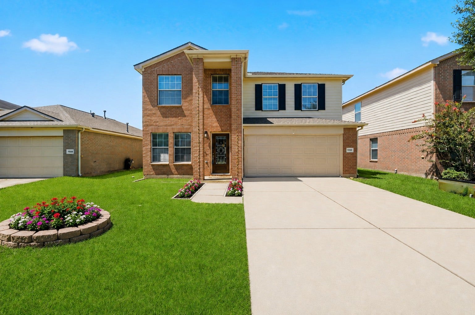 19302 Christine Crossing Drive, Richmond, TX 77407 Welcome home to this inviting 4-bedroom, 2.5-bath Bradford Park beauty, complete with a newly replaced roof and thoughtfully remodeled interiors.