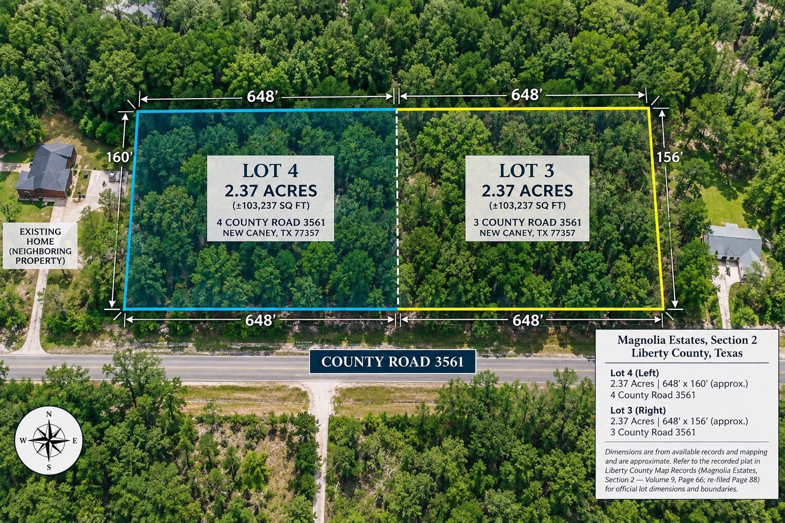 4 County Road 3561, New Caney, TX 77357 4 County Road 3561, New Caney, TX 77357