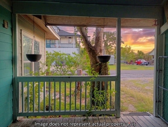 204 Dwire Drive, La Porte, TX 77571 From the middle porch.
