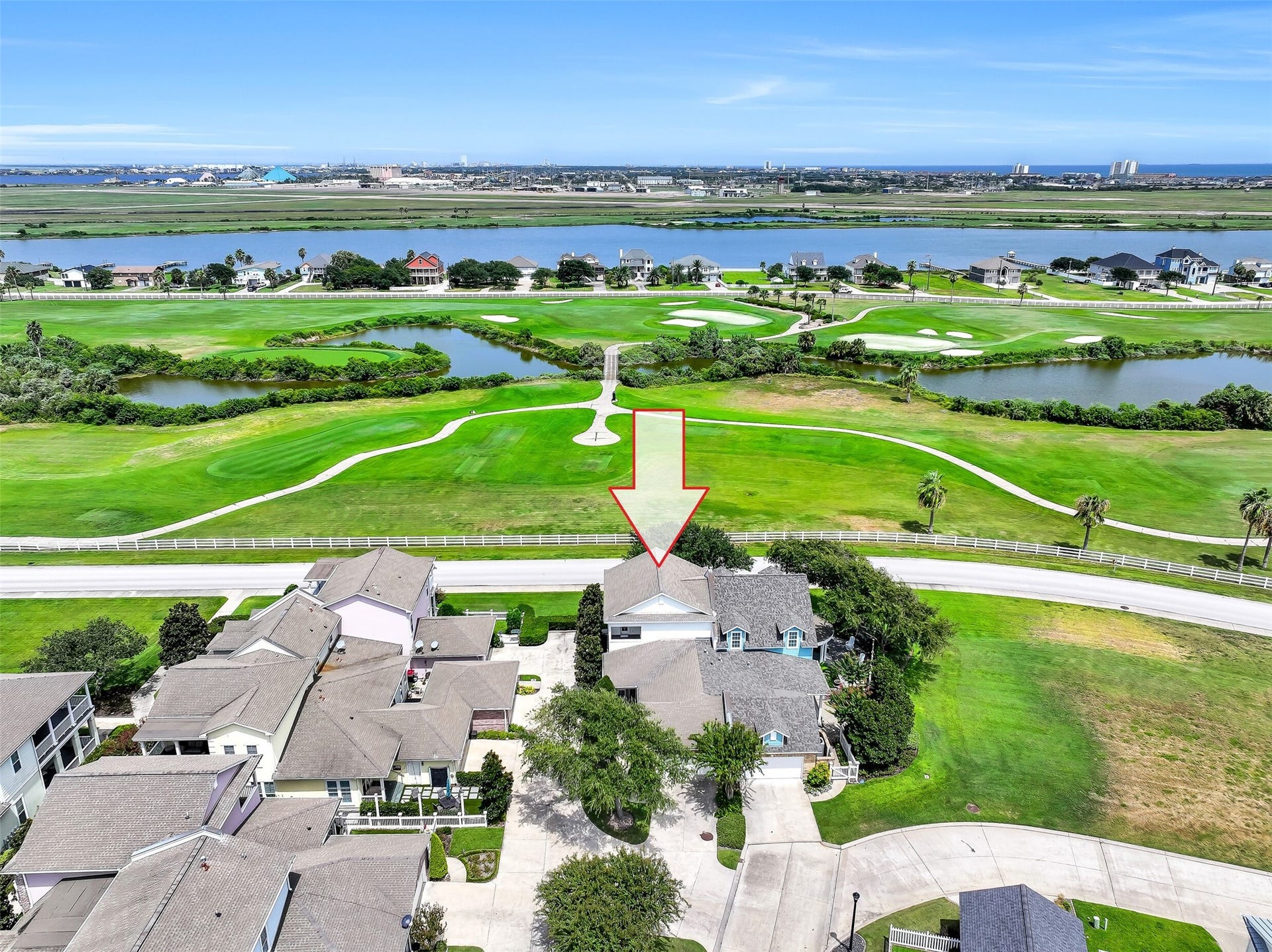 6 Barque Lane, Galveston, TX 77554 View directly to the East.
