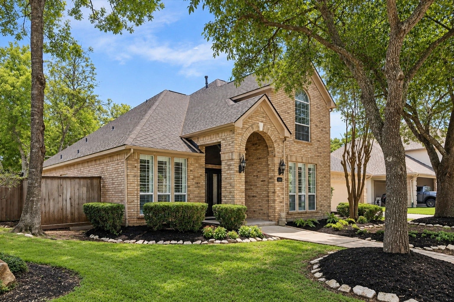 Golf course views from your own backyard! This home backs directly to the Greatwood Golf Course and is nestled in a quiet, tree-lined neighborhood.