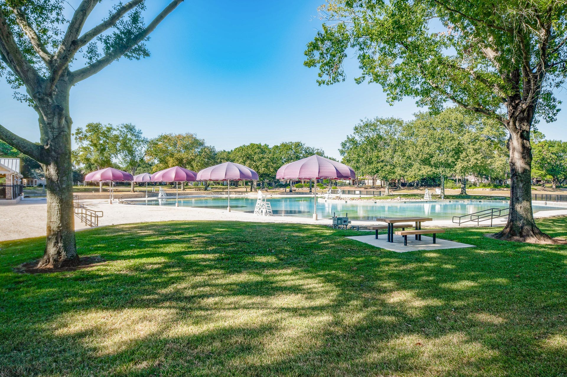 23014 Laguna Point Drive, Katy, TX 77450 Gorgeous walking paths lace your community, including this special view of the aquamarine pool!