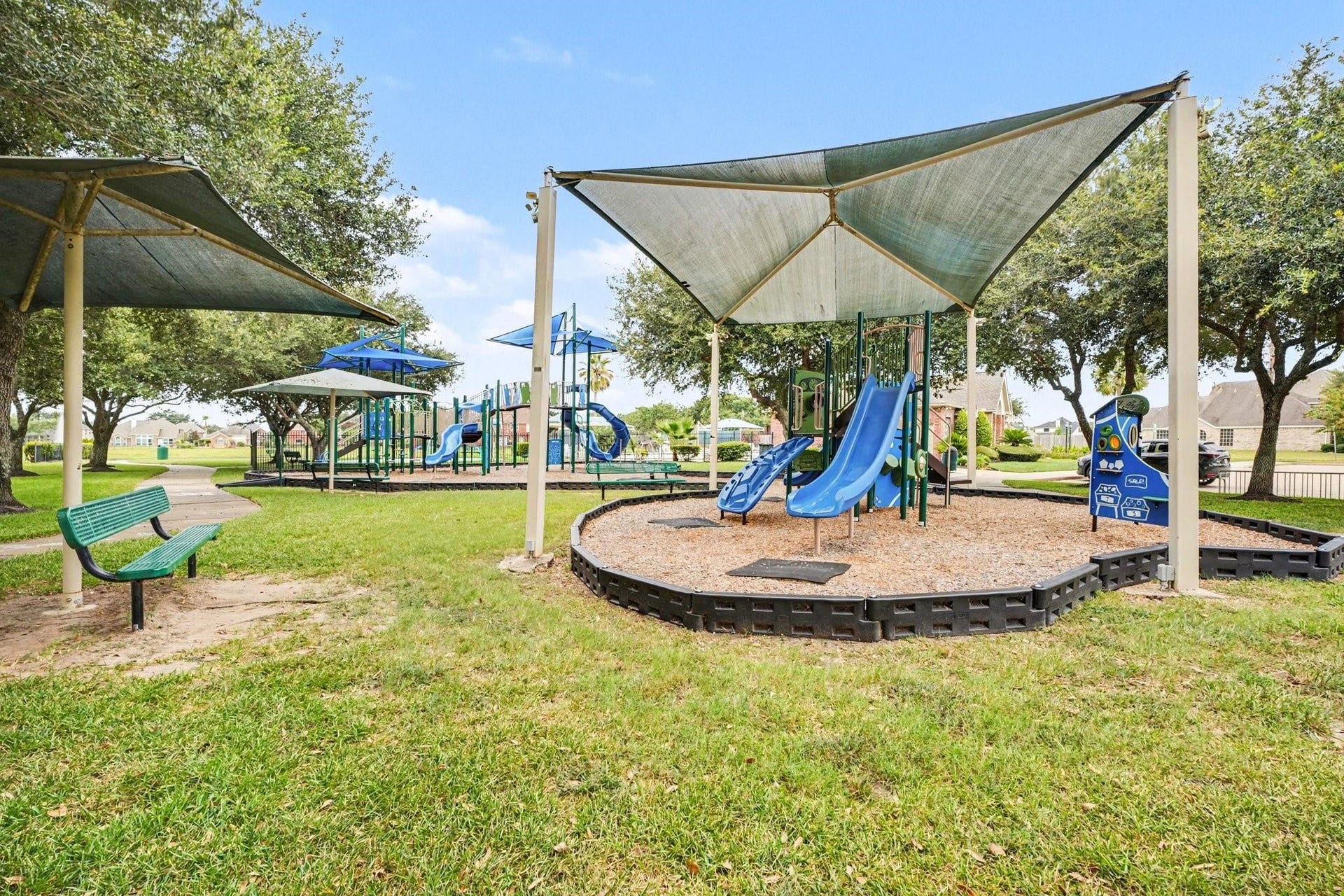 Shaded playground