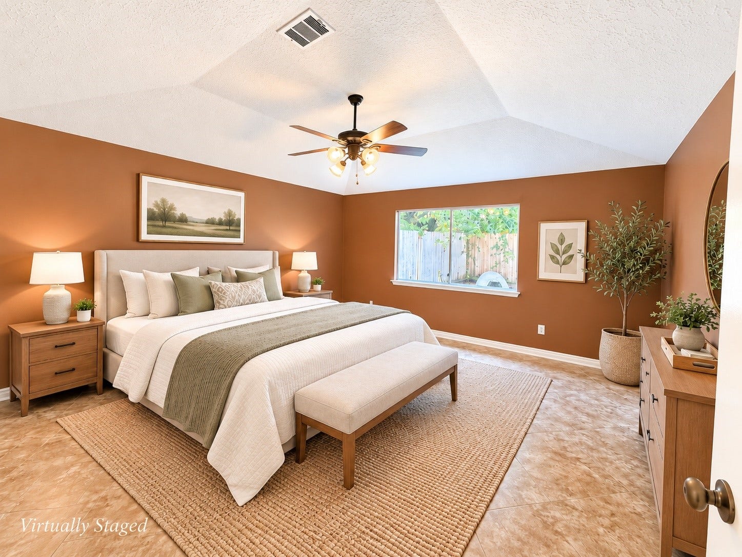 12175 Swords Creek Road, Houston, TX 77067 Virtually Staged Primary Bedroom
