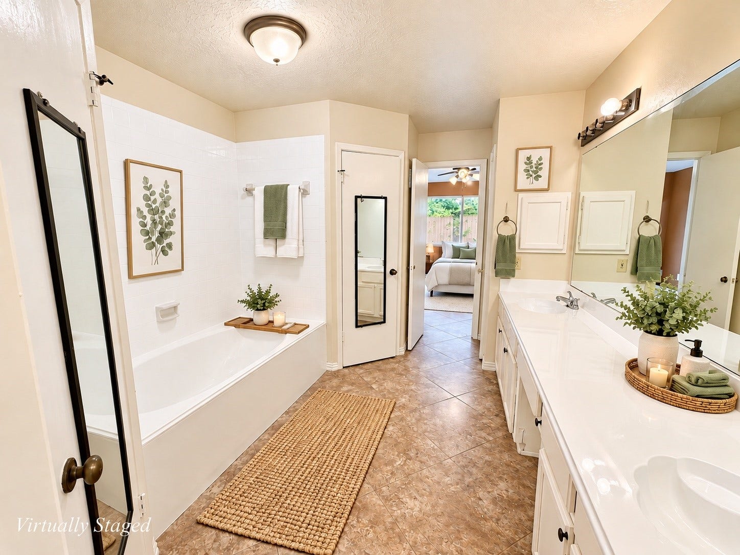 12175 Swords Creek Road, Houston, TX 77067 Virtually Staged primary bathroom