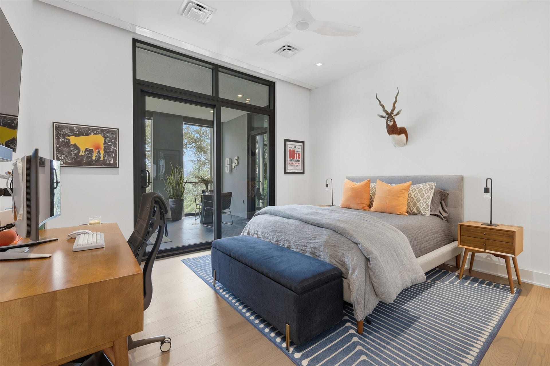 2710 Steel Street, #405, Houston, TX 77098 The second bedroom also has direct access to the terrace.