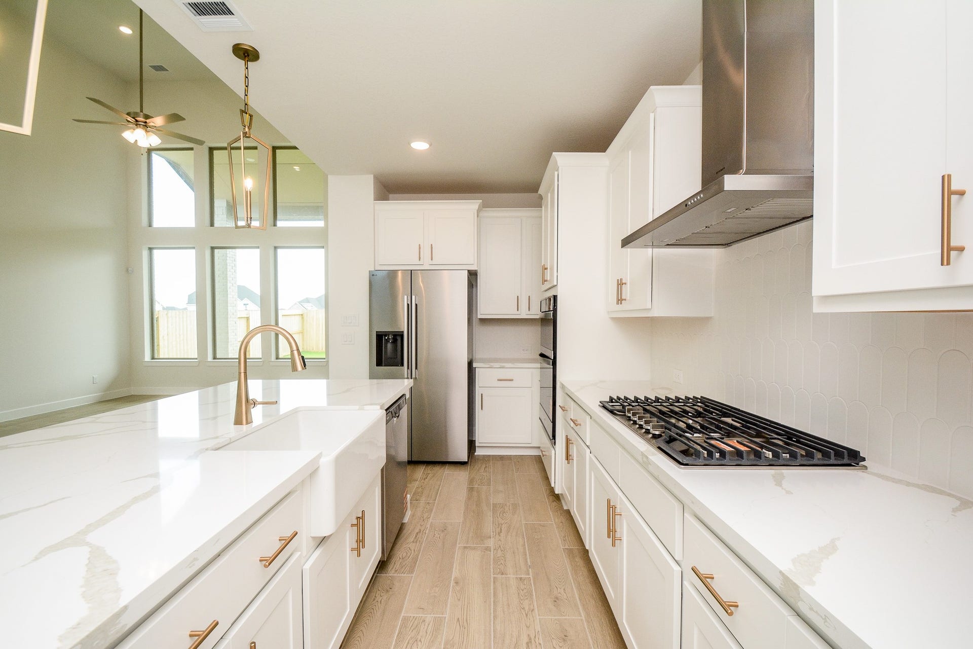 Modern kitchen with premium finishes and storage