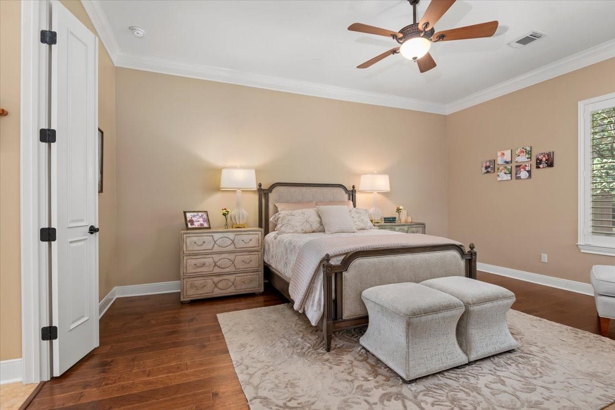 5530 Regal Landing Drive, Kingwood, TX 77345 Double doors open to the primary bedroom.
